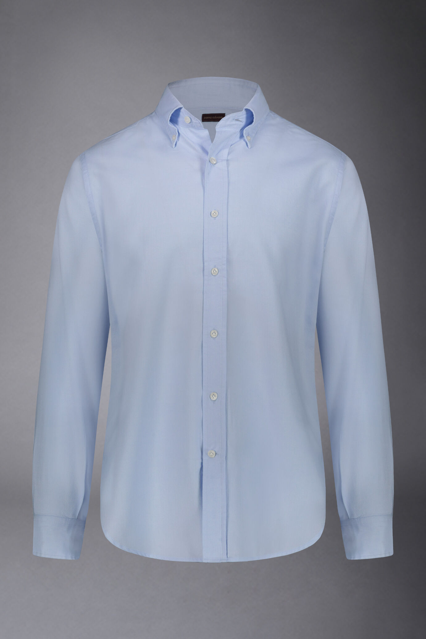 Classic washed genderless button-down comfort fit shirt oxford fabric image number 4