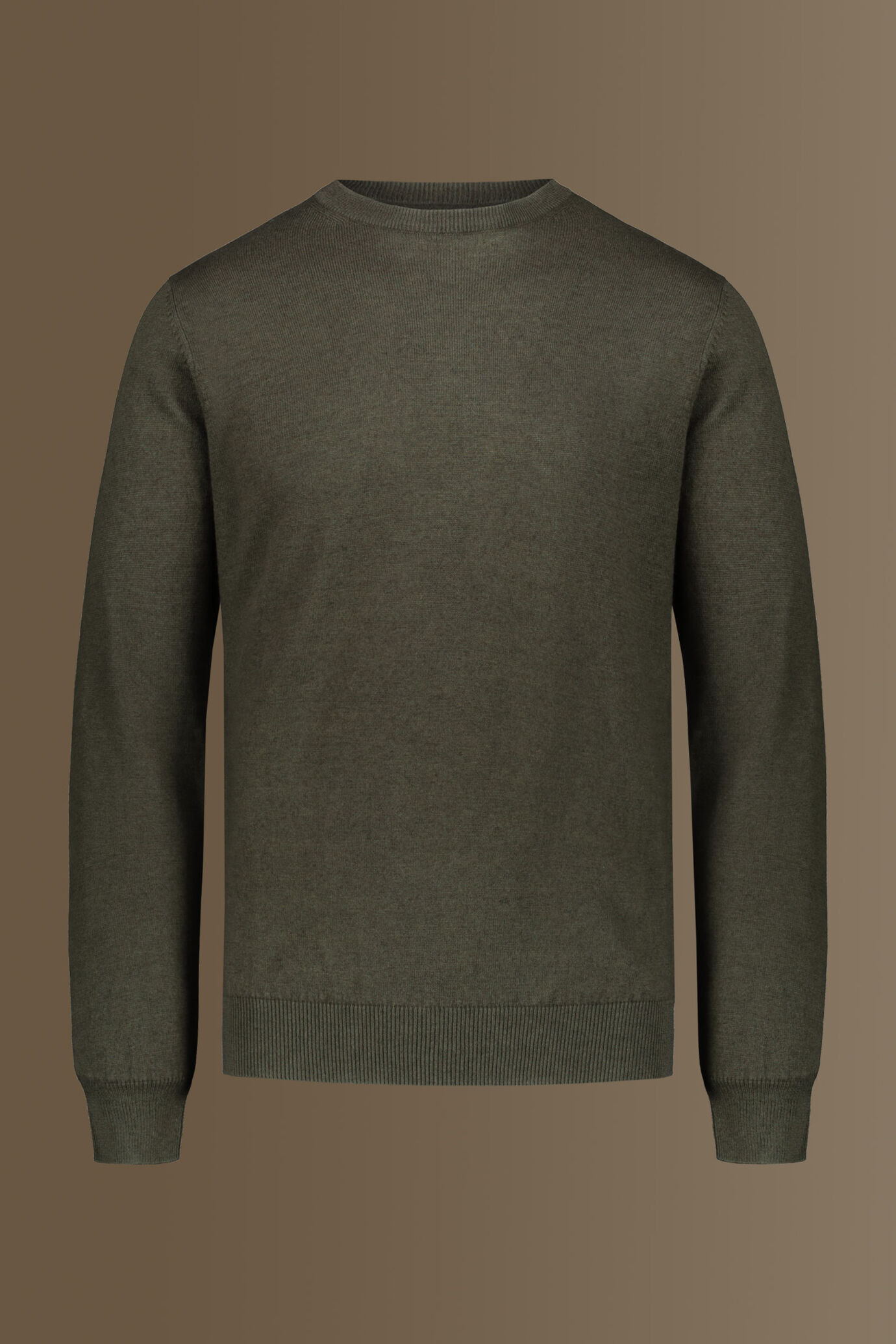 Maglia giro collo misto lana e cotone image number 3