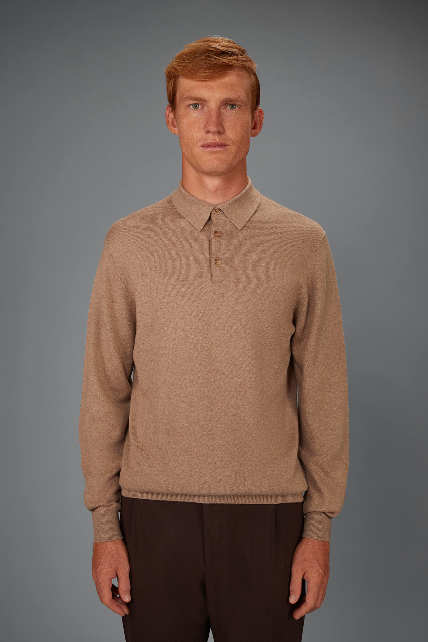 Herren-Polo aus Woll-Baumwollmischung Regular Fit image number 1
