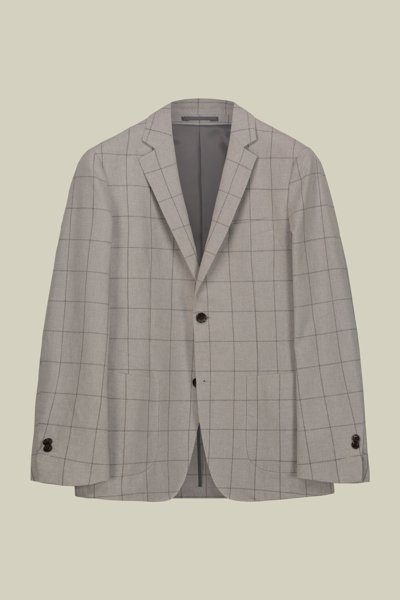 Men's jacket with check pattern 100% cotton
