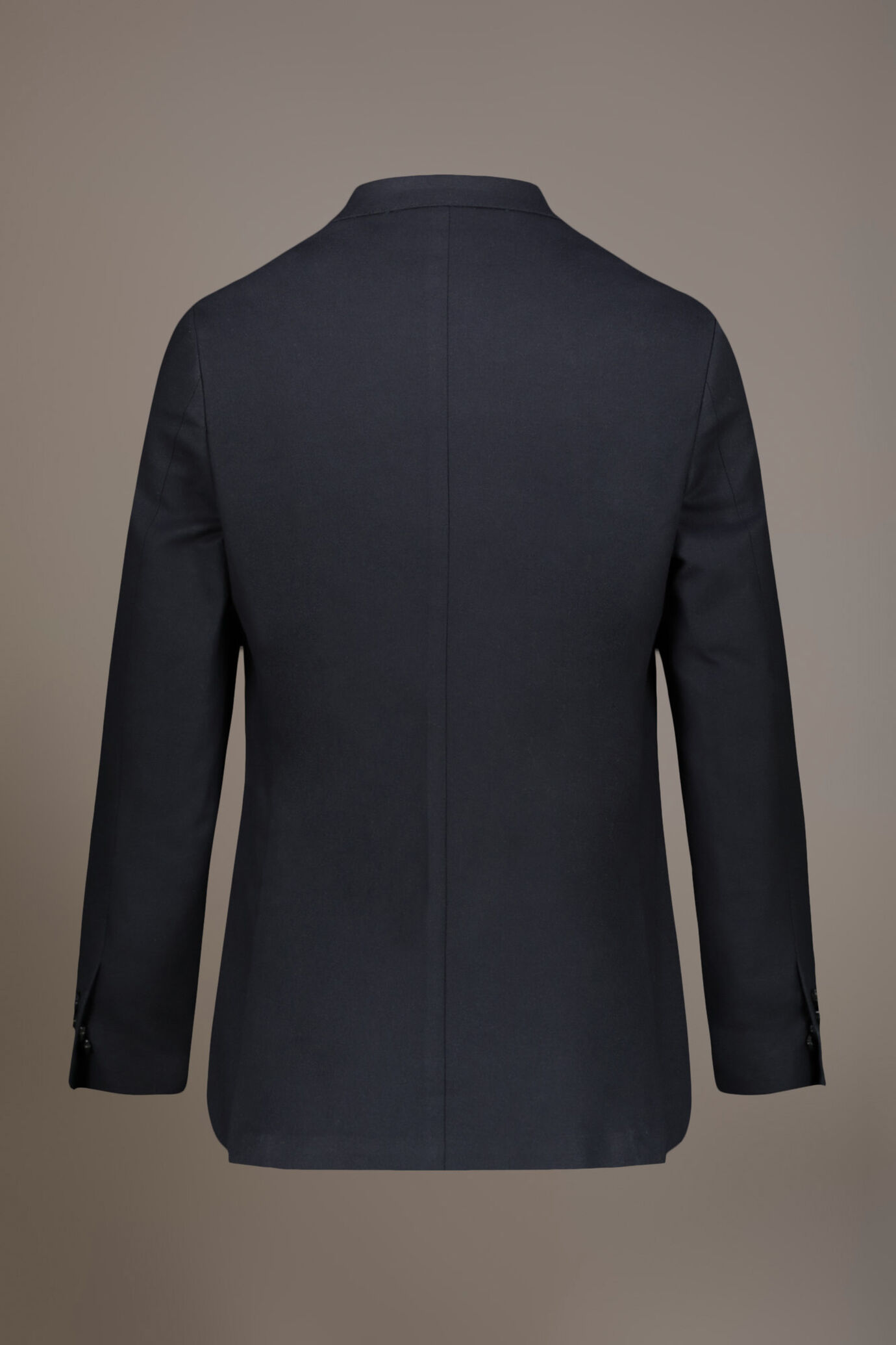 Single-breasted cotton stretch solid color fabric suit image number 1
