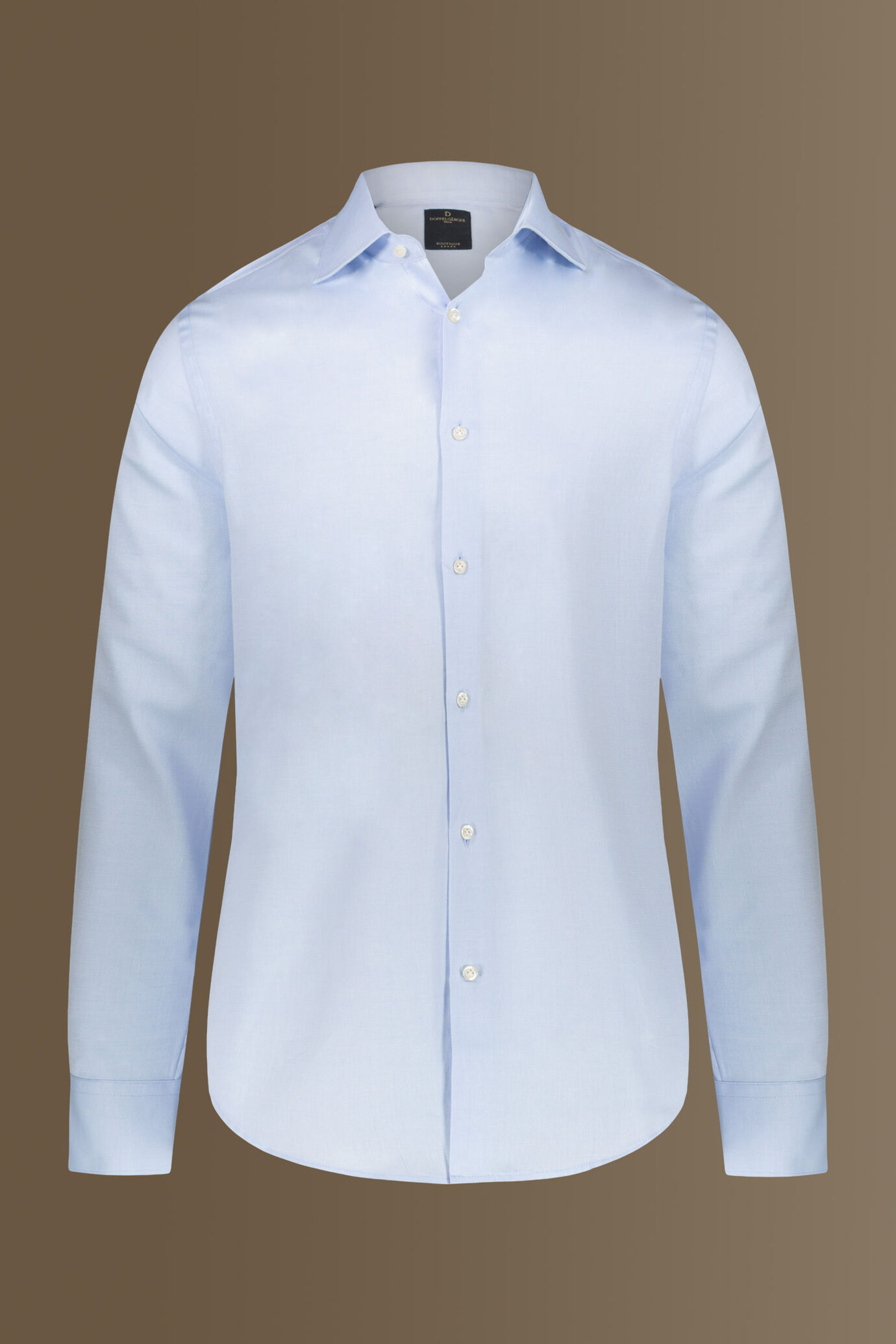 Camicia classica uomo collo francese tessuto dobby image number 3