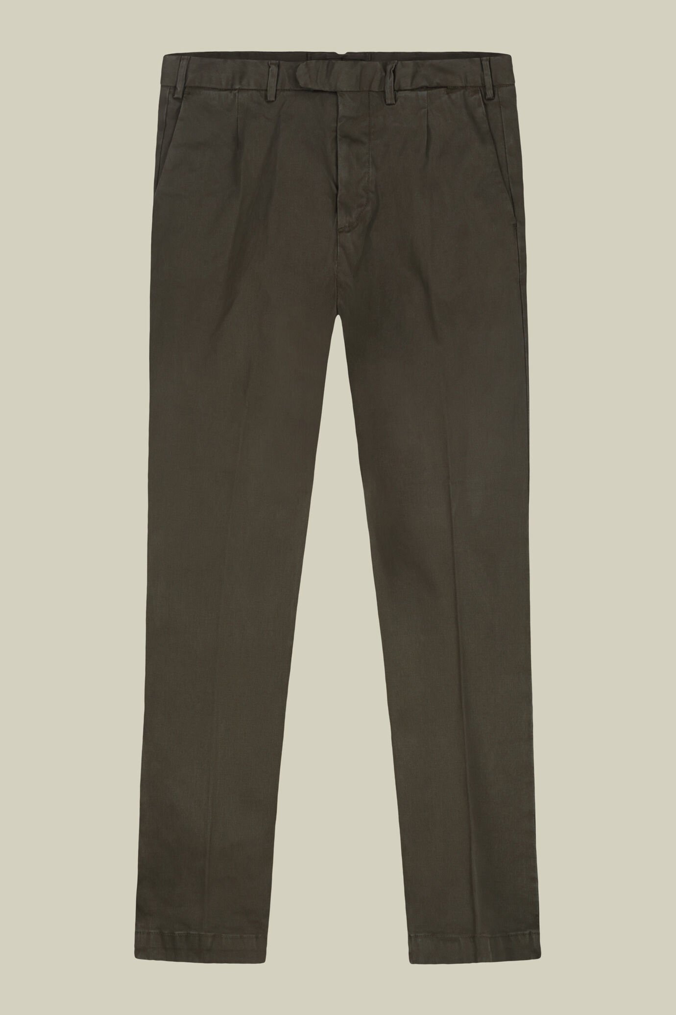 Herrenhose mit Bundfalten reguläre Passform