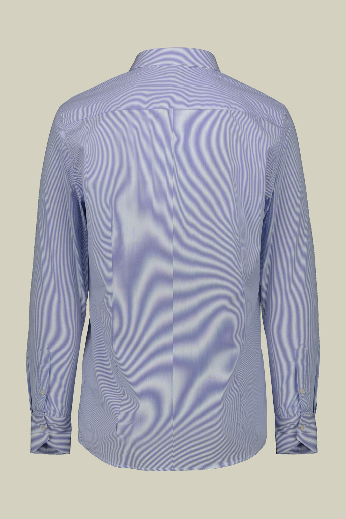 Camicia uomo rigata collo classico 100% cotone image number 5
