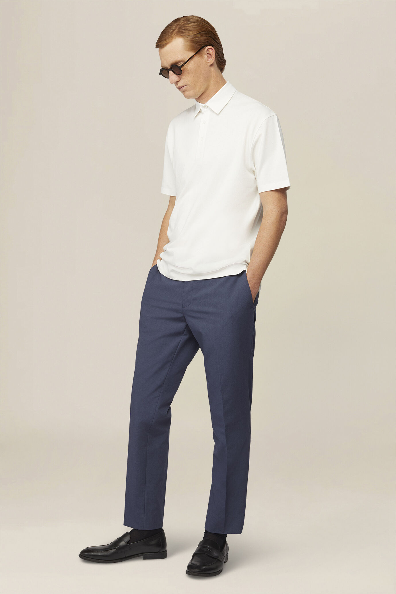 Men's regular fit polo shirt in 100% cotton piqu&eacute; image number 1