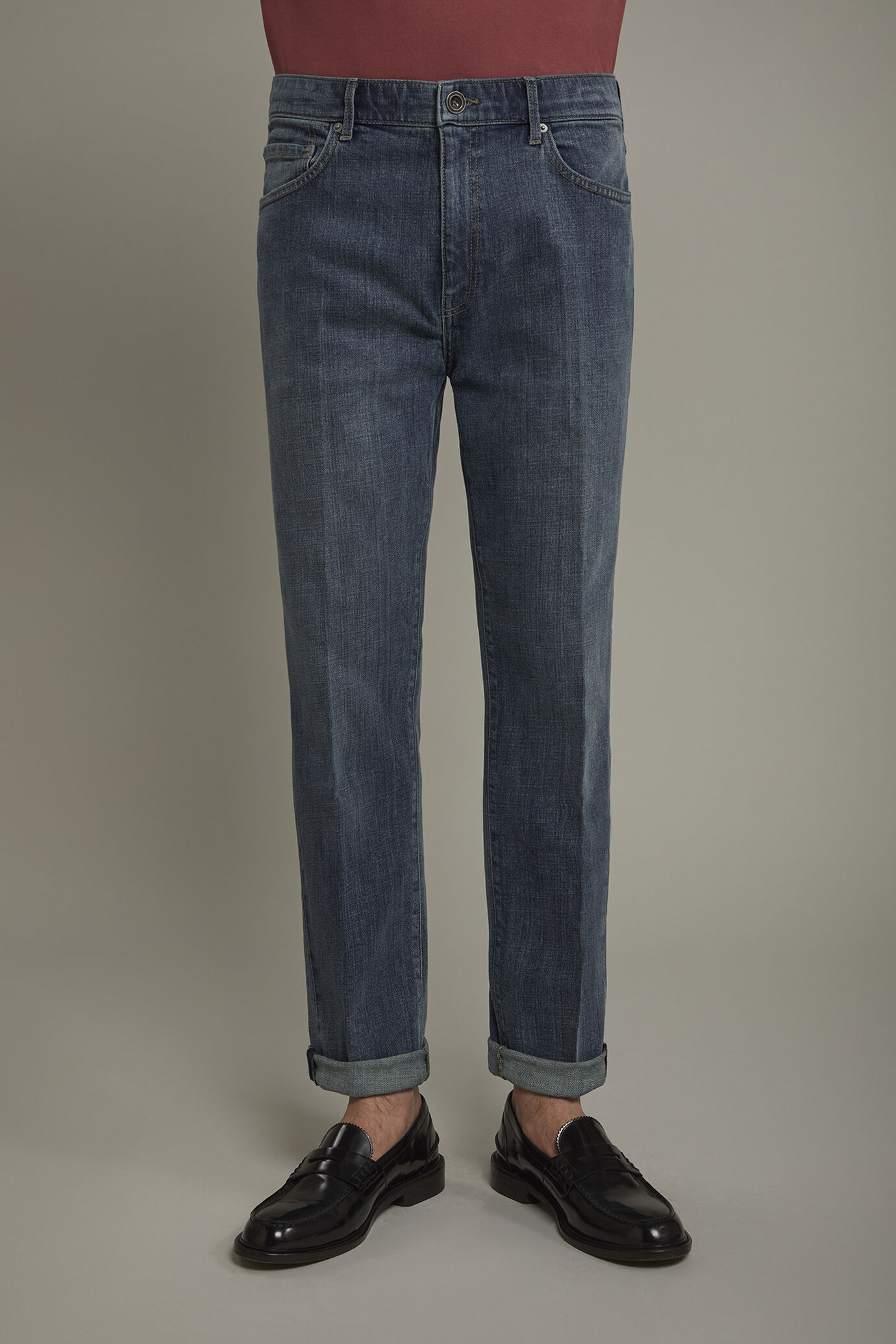 Men's 5-pocket regular fit jeans image number 3