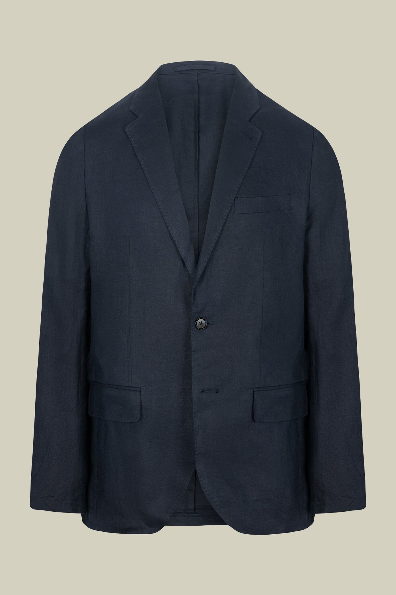 Abito uomo monopetto 100% lino regular fit image number 2