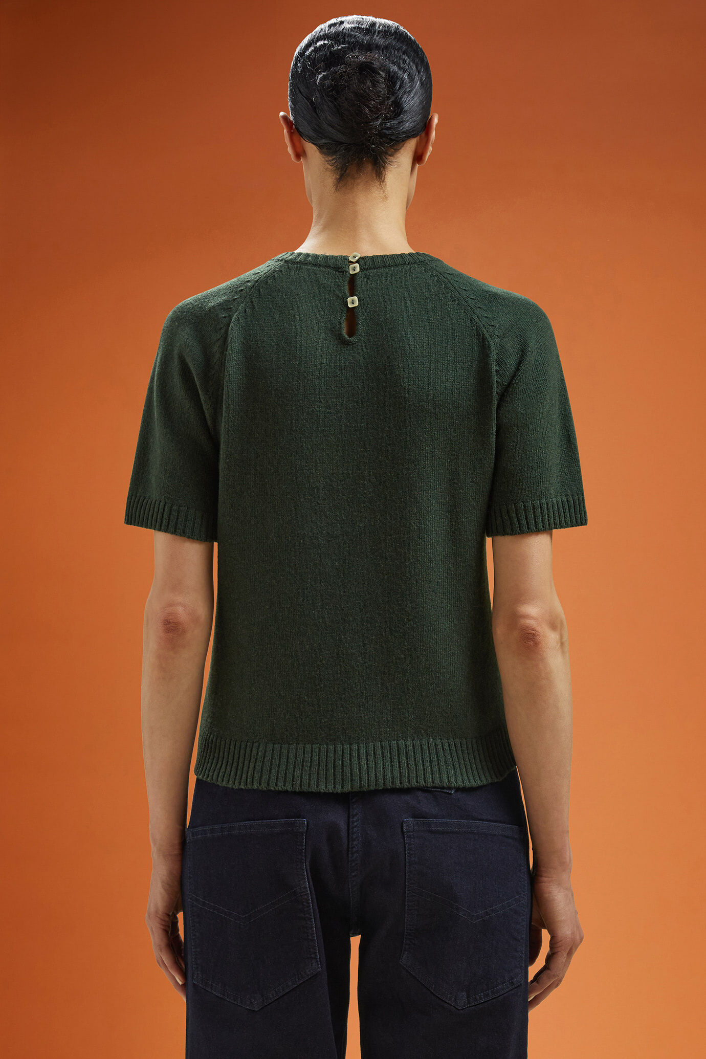Women's half-sleeve crew neck jumper in a regular fit image number 1
