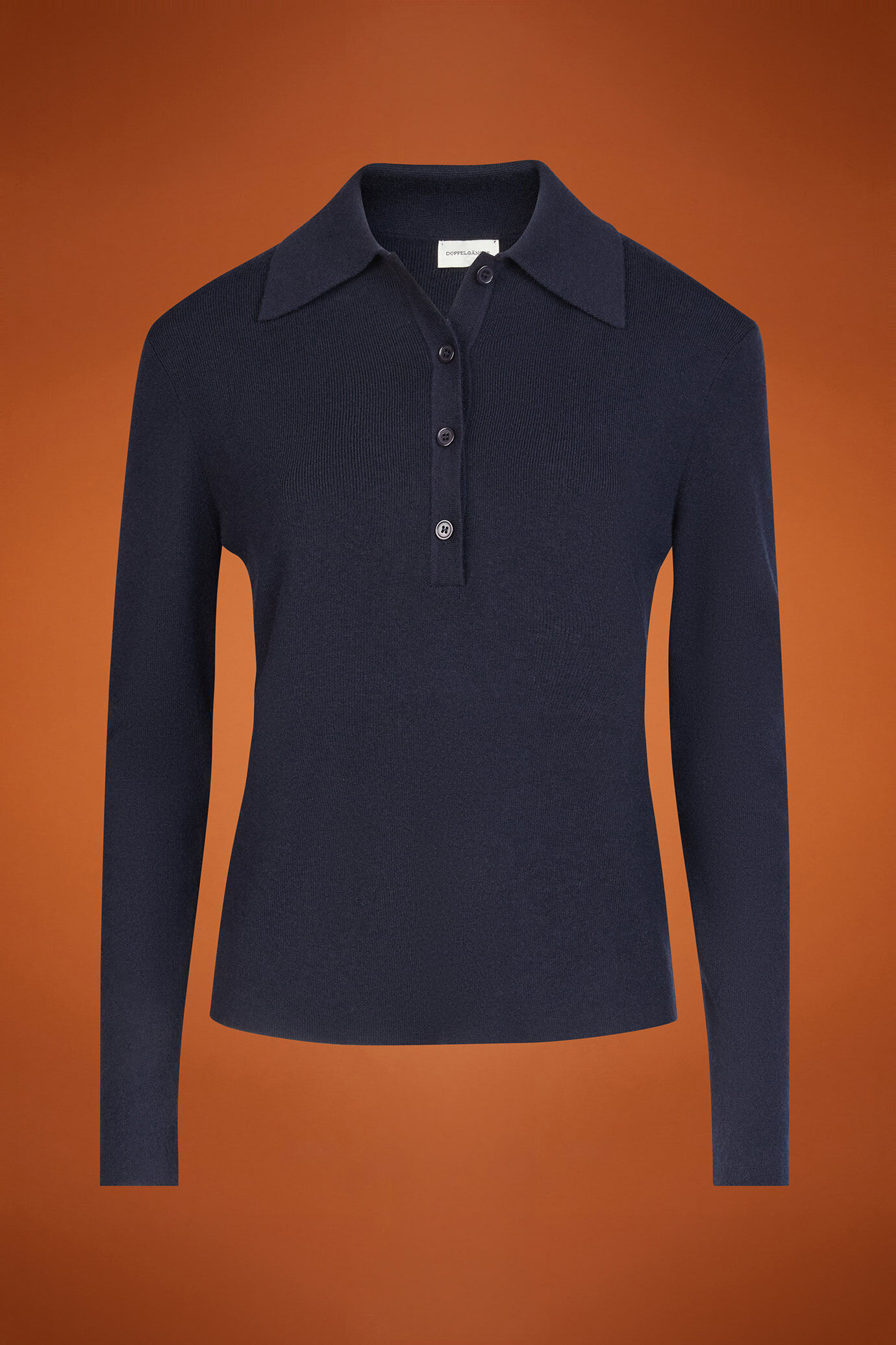 Polo donna a manica lunga regular fit image number 5