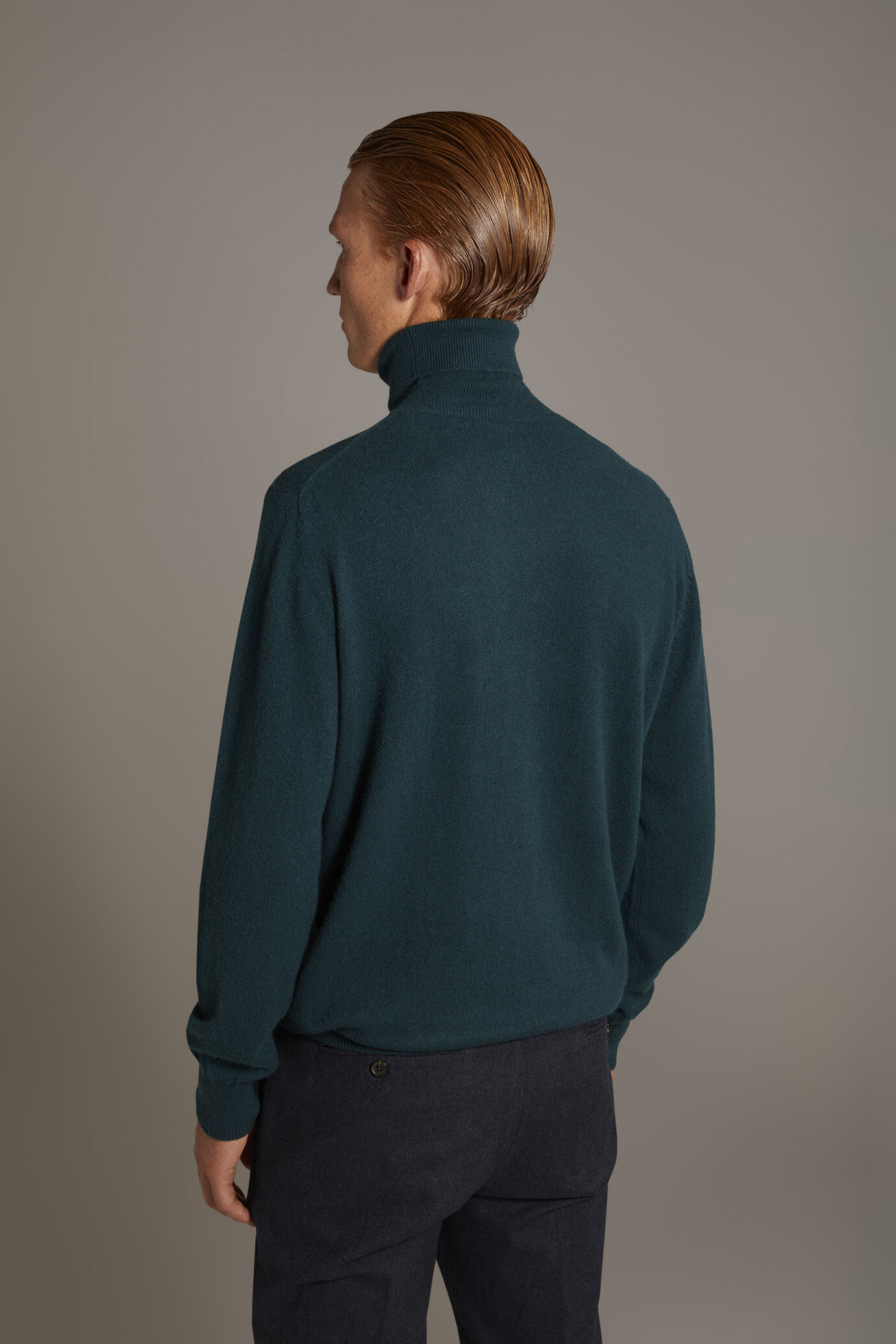 Turtleneck sweater 100% cachemire image number 3