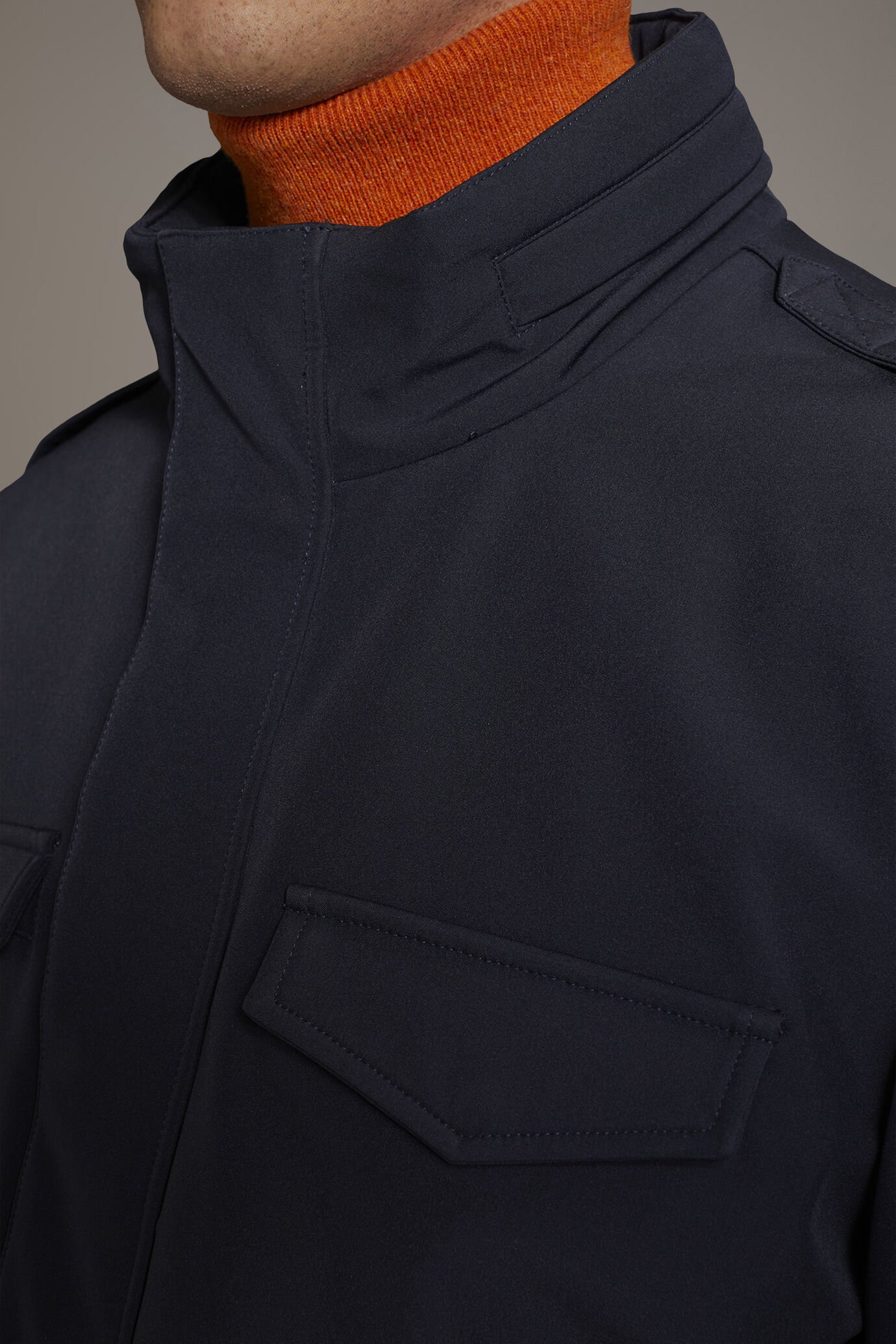 Field jacket in technical fabric image number 4