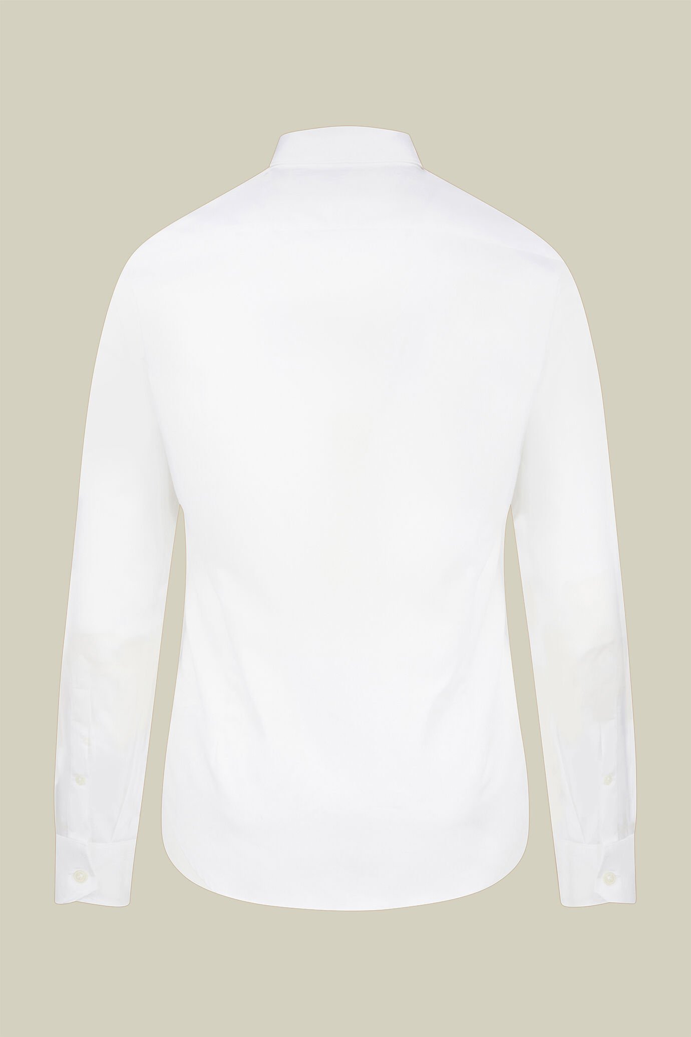 Camicia classica uomo 100% cotone con collo classico e tessuto armaturato regular fit