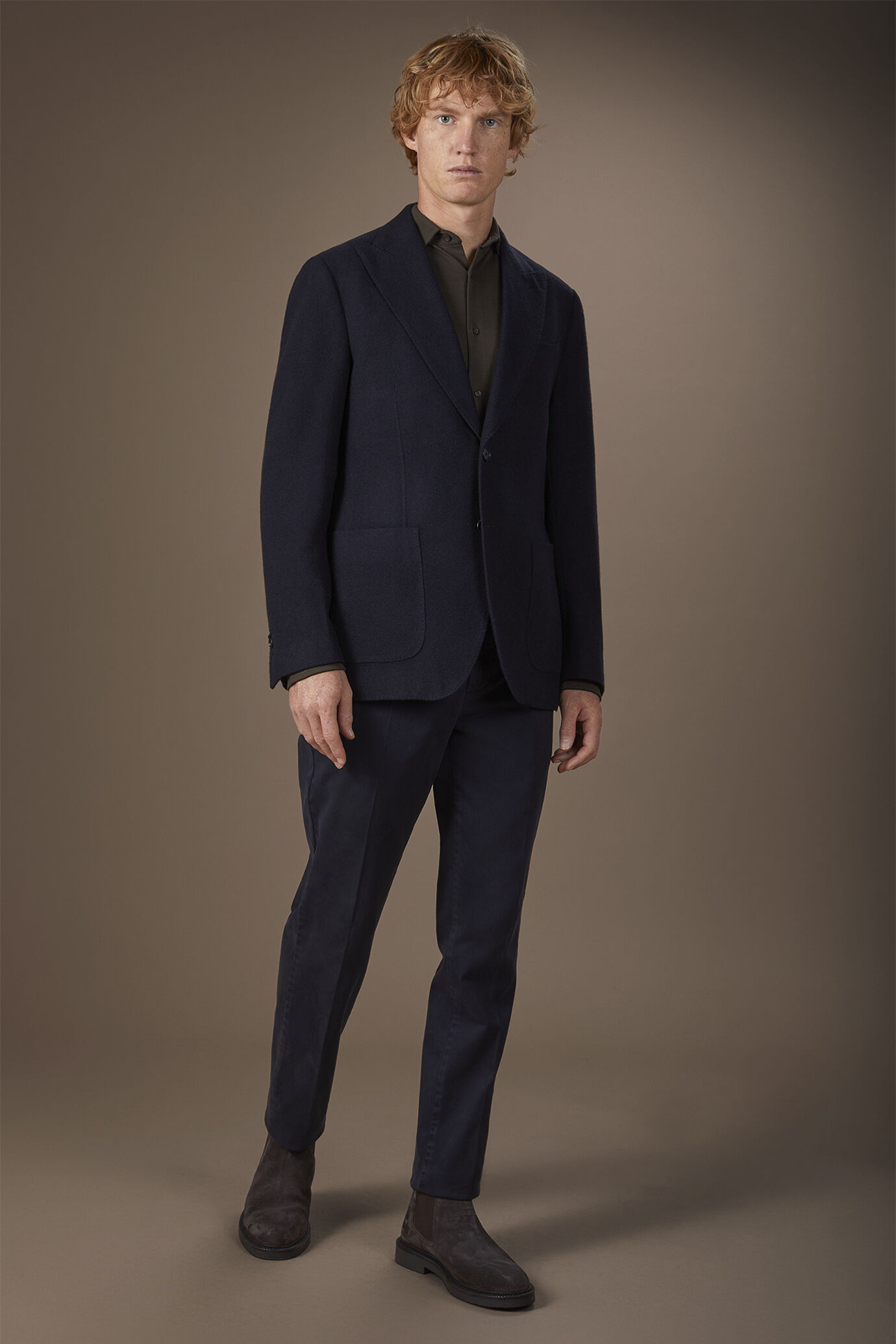 Pantalone uomo chino classico costruzione twill elasticizzato regular fit