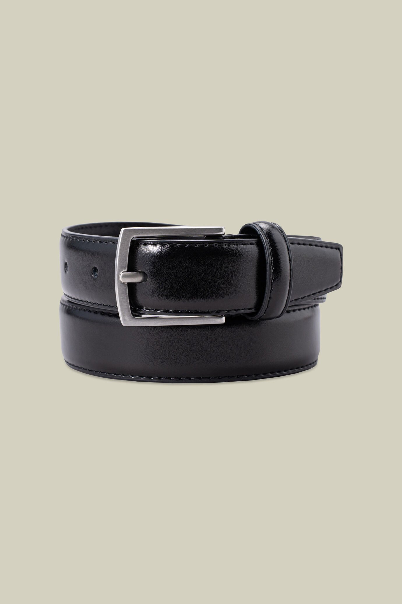 Ceinture classique pour homme 100 % cuir avec surpiq&ucirc;res