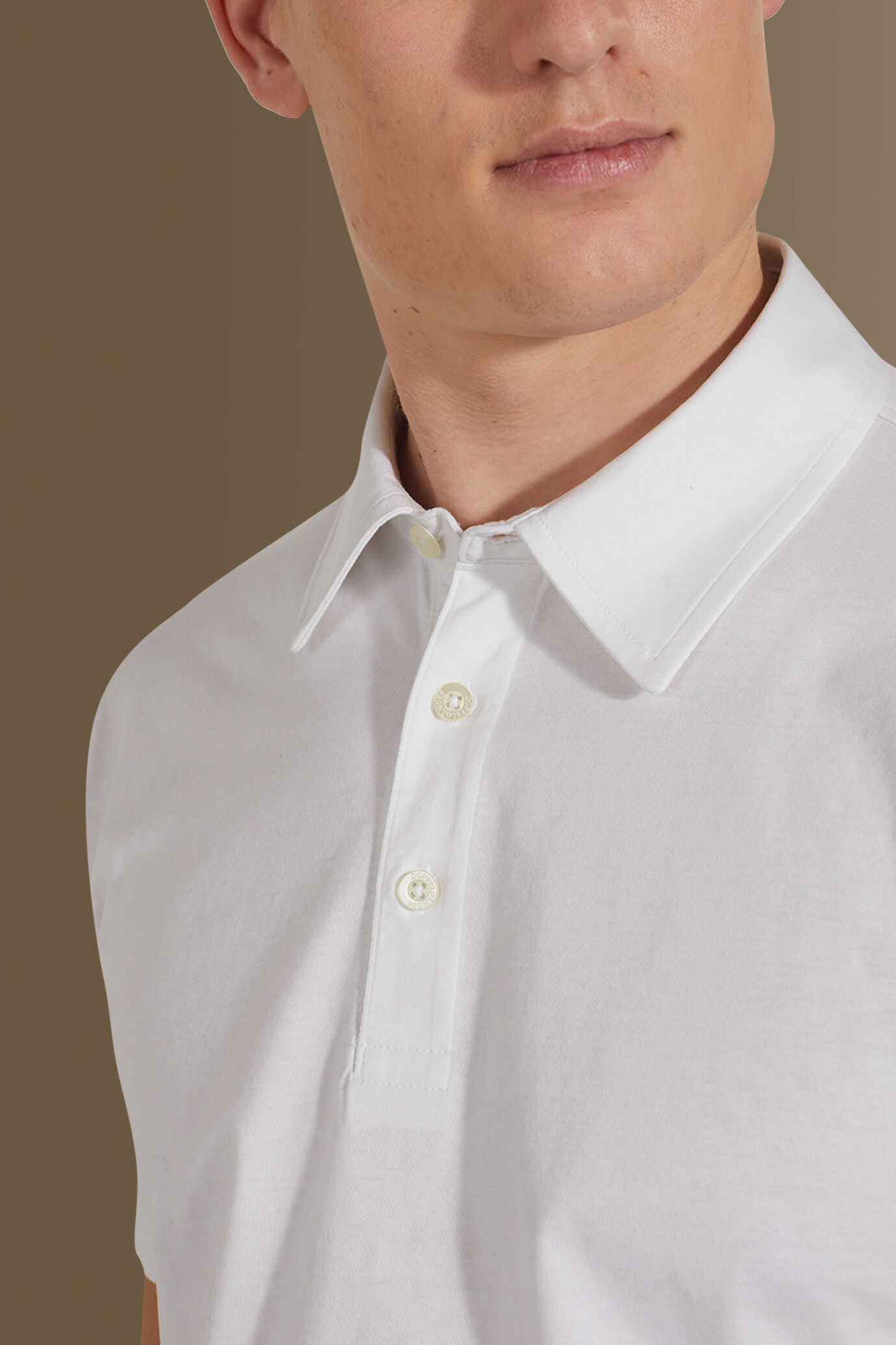 Yes Zee polo manica corta uomo in jersey blu main image 1