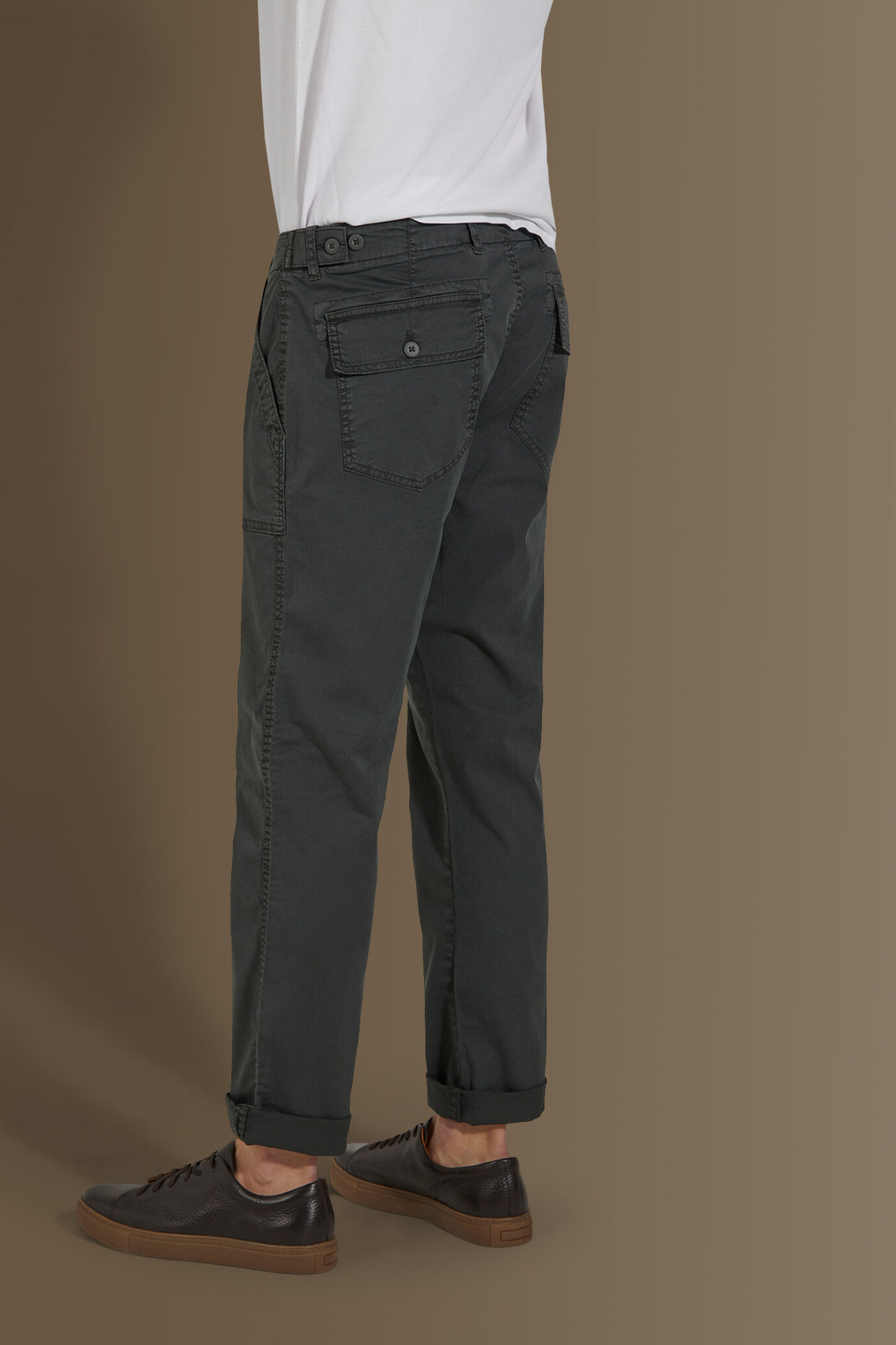 Pantalone fatigue uomo costruzione twill elasticizzato image number 2