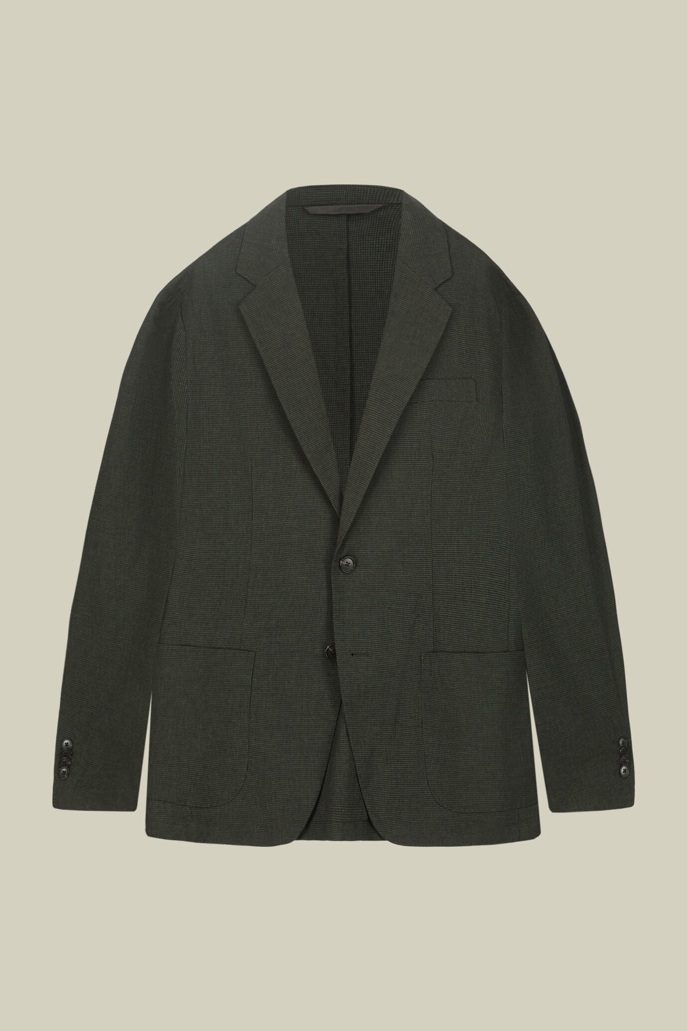 Veste homme &agrave; simple boutonnage en micro pied-de-poule image number 4