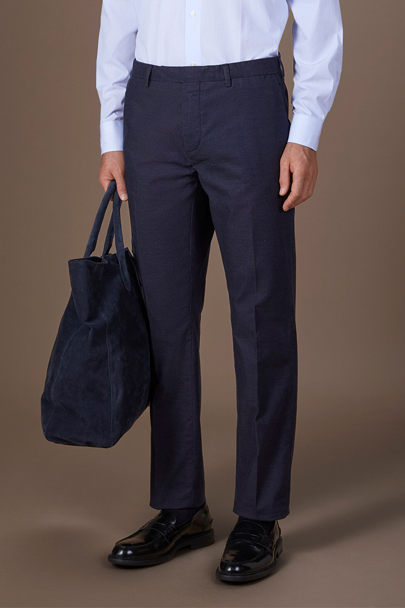 Sac en cuir véritable effet daim