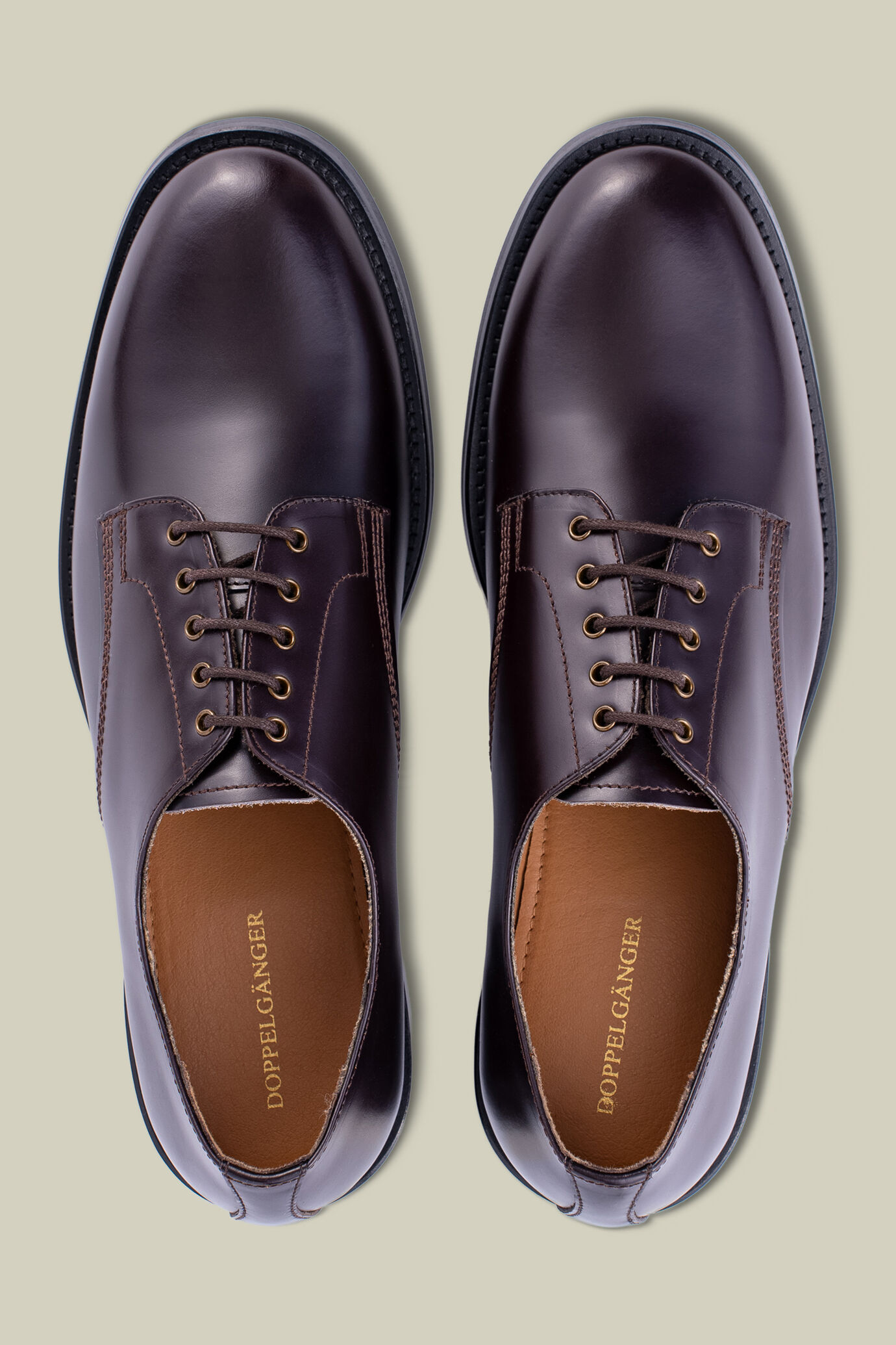Derby shoe in 100% genuine leather