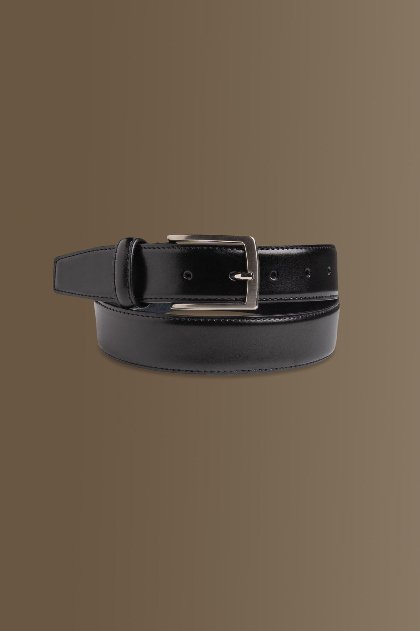 Cintura black uomo 100% pelle image number 0