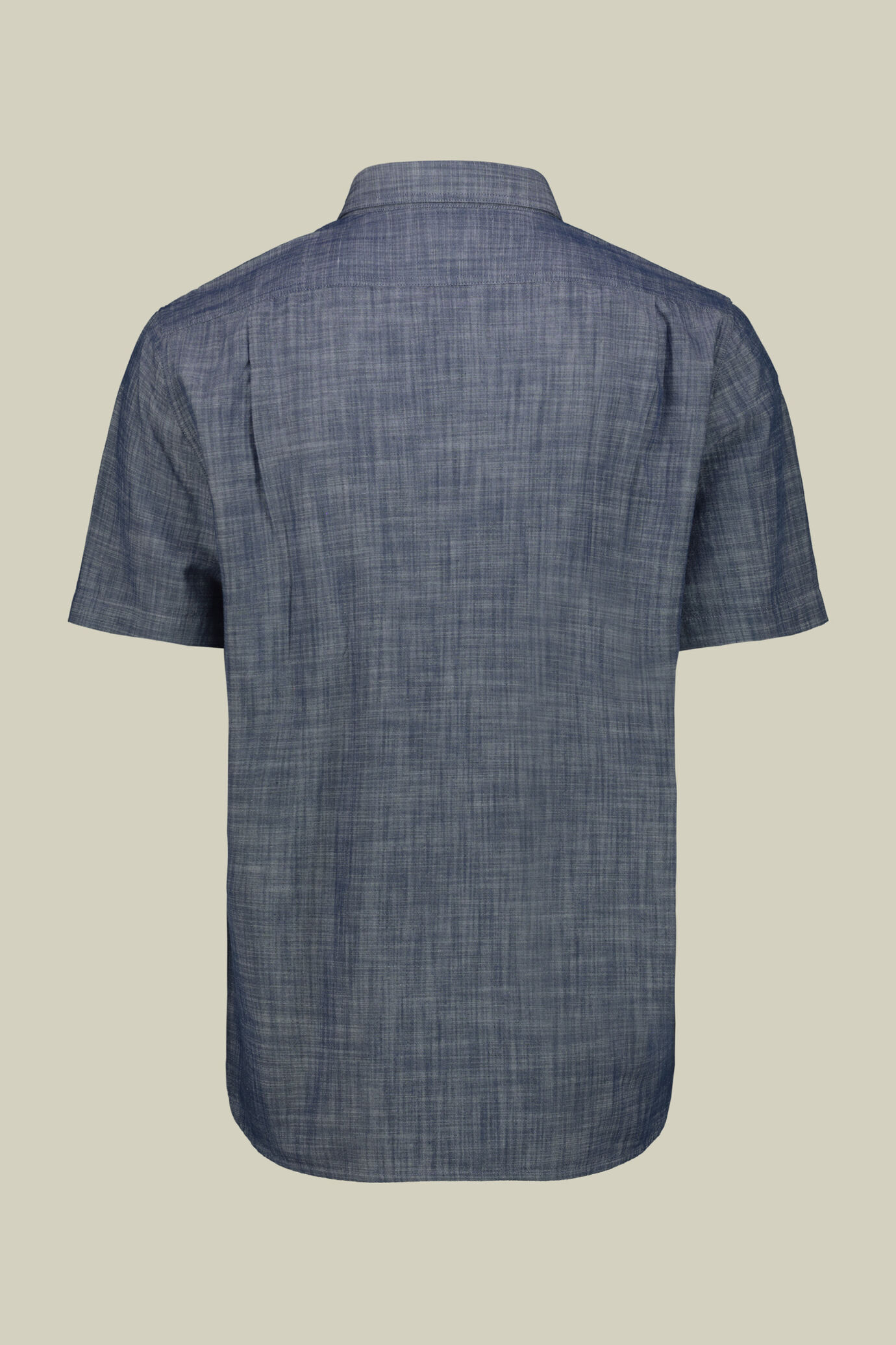 Chemise homme décontractée à boutons cachés, tissu en chambray image number 6