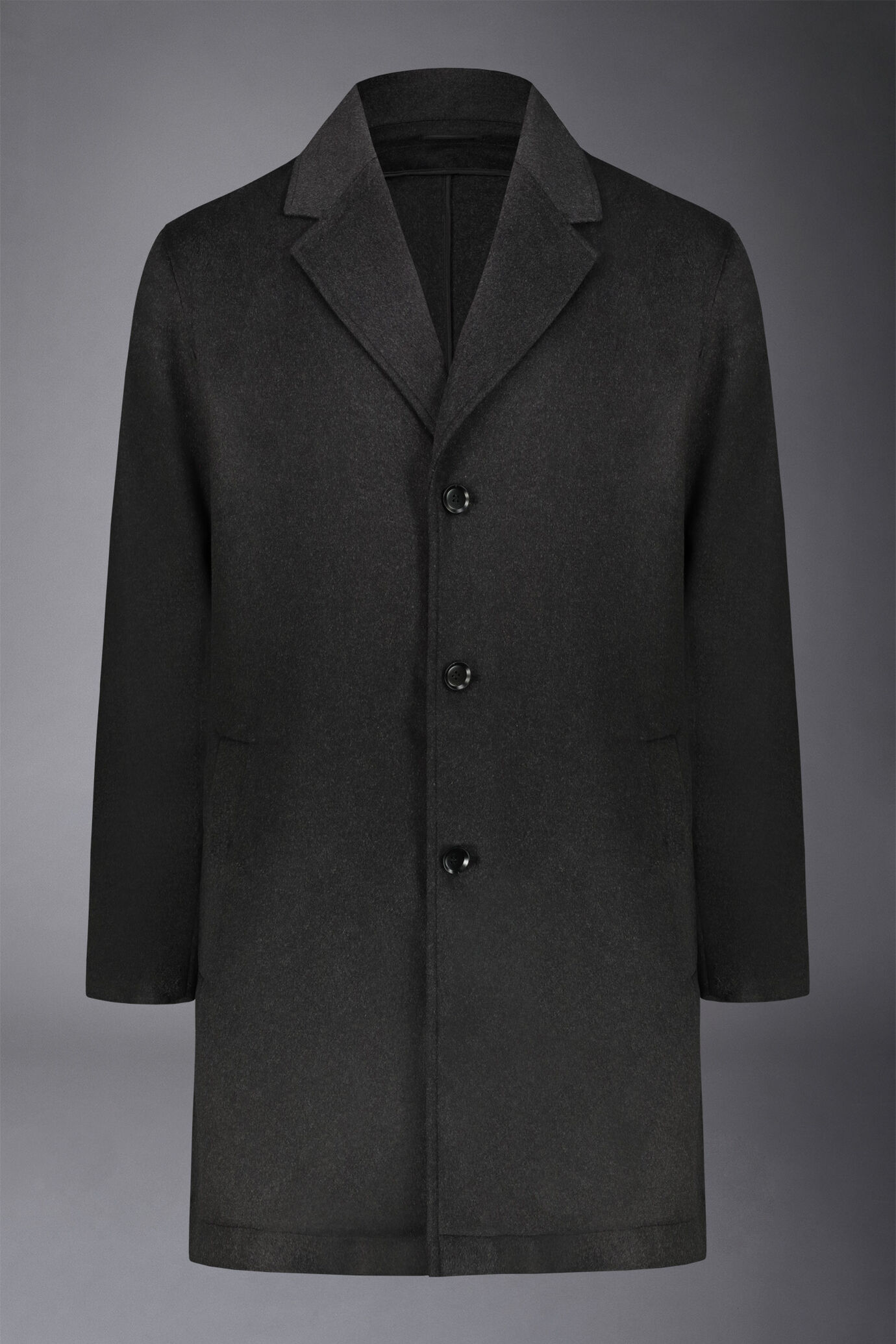 Cappotto classico uomo monopetto misto lana image number 4