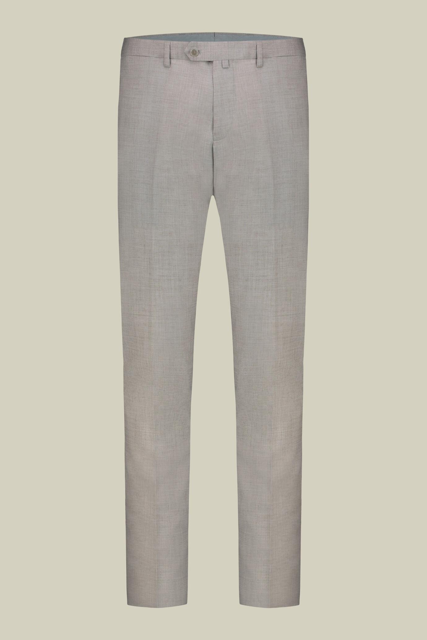 Costume homme à un bouton en tissu grisaille, coupe regular image number 2