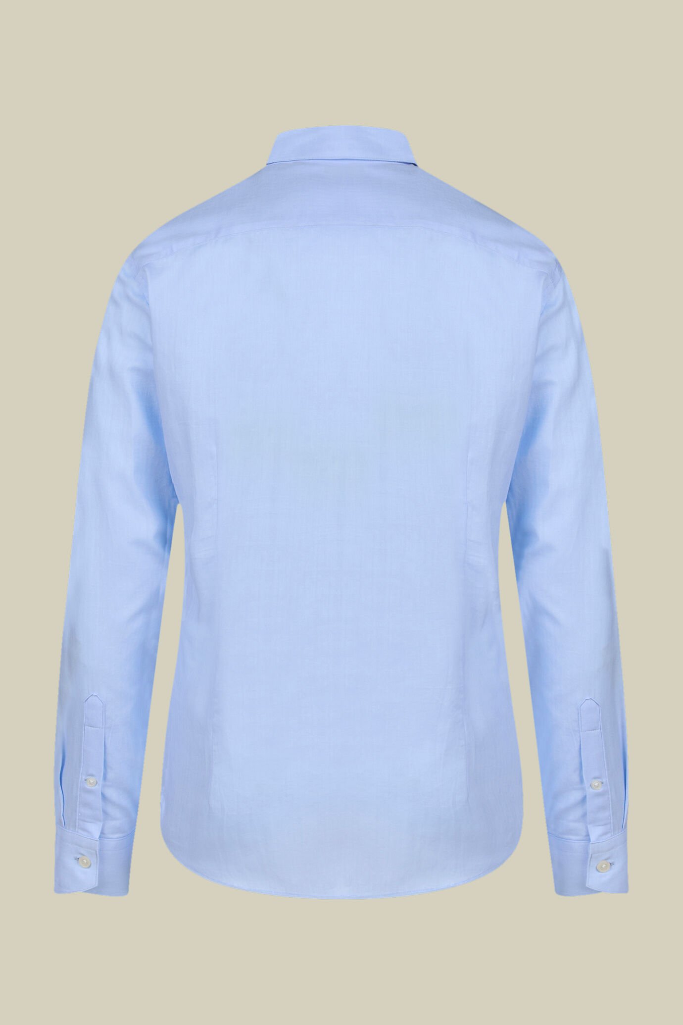 Camicia classica uomo 100% cotone con collo classico e spina di pesce regular fit image number 1