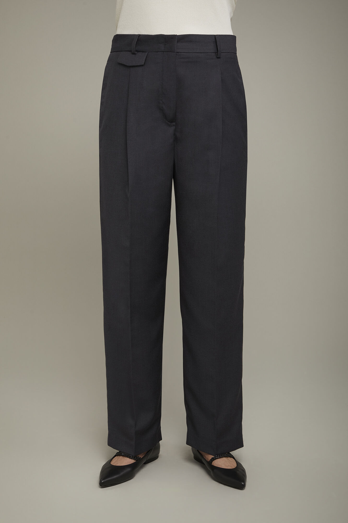 Pantaloni Alla Turca Ampi Con Elastico In Vita - Nero / Bianco Fantasia Grafica 945533