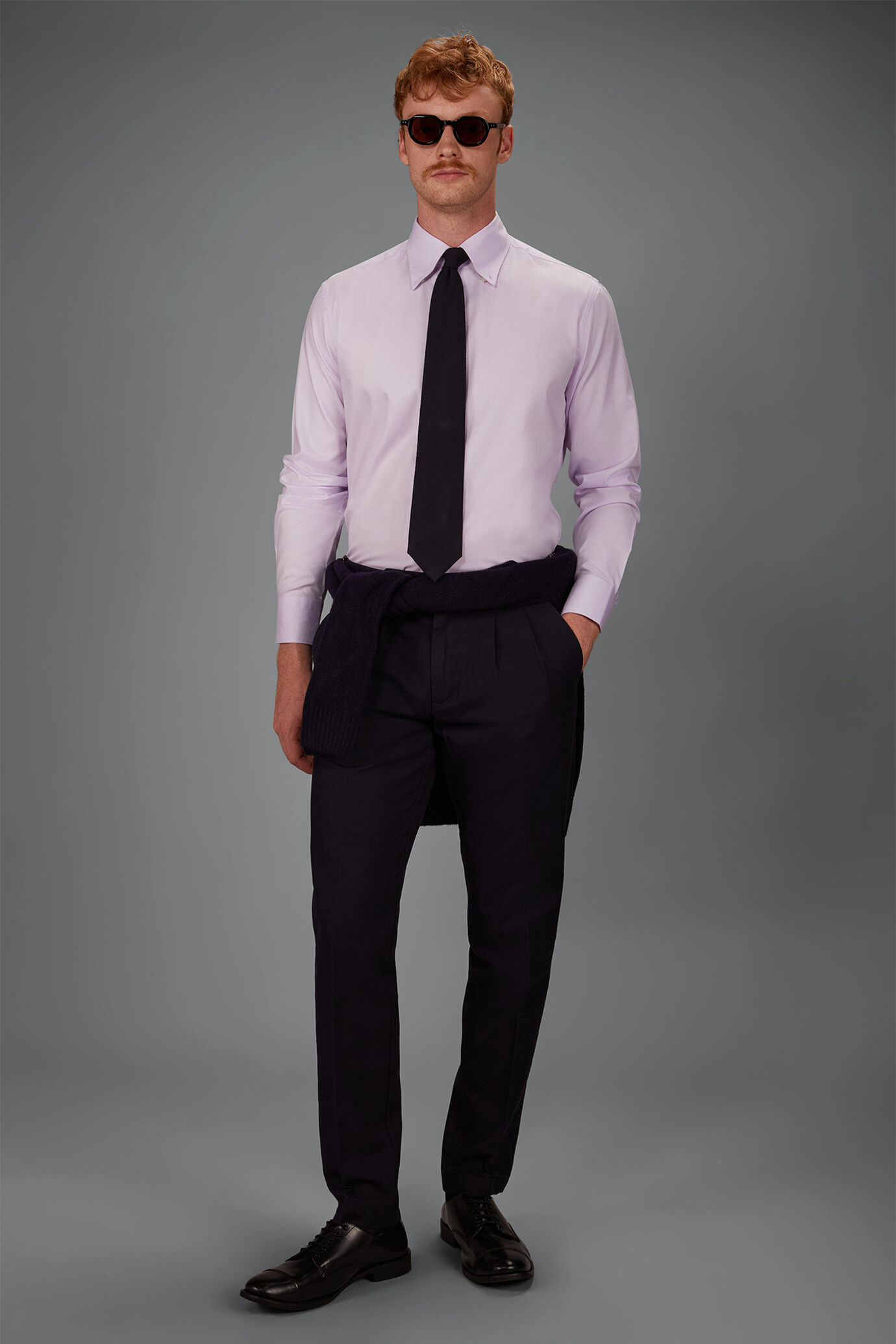 Camicia uomo in 100% cotone botton down No-stiro image number 0