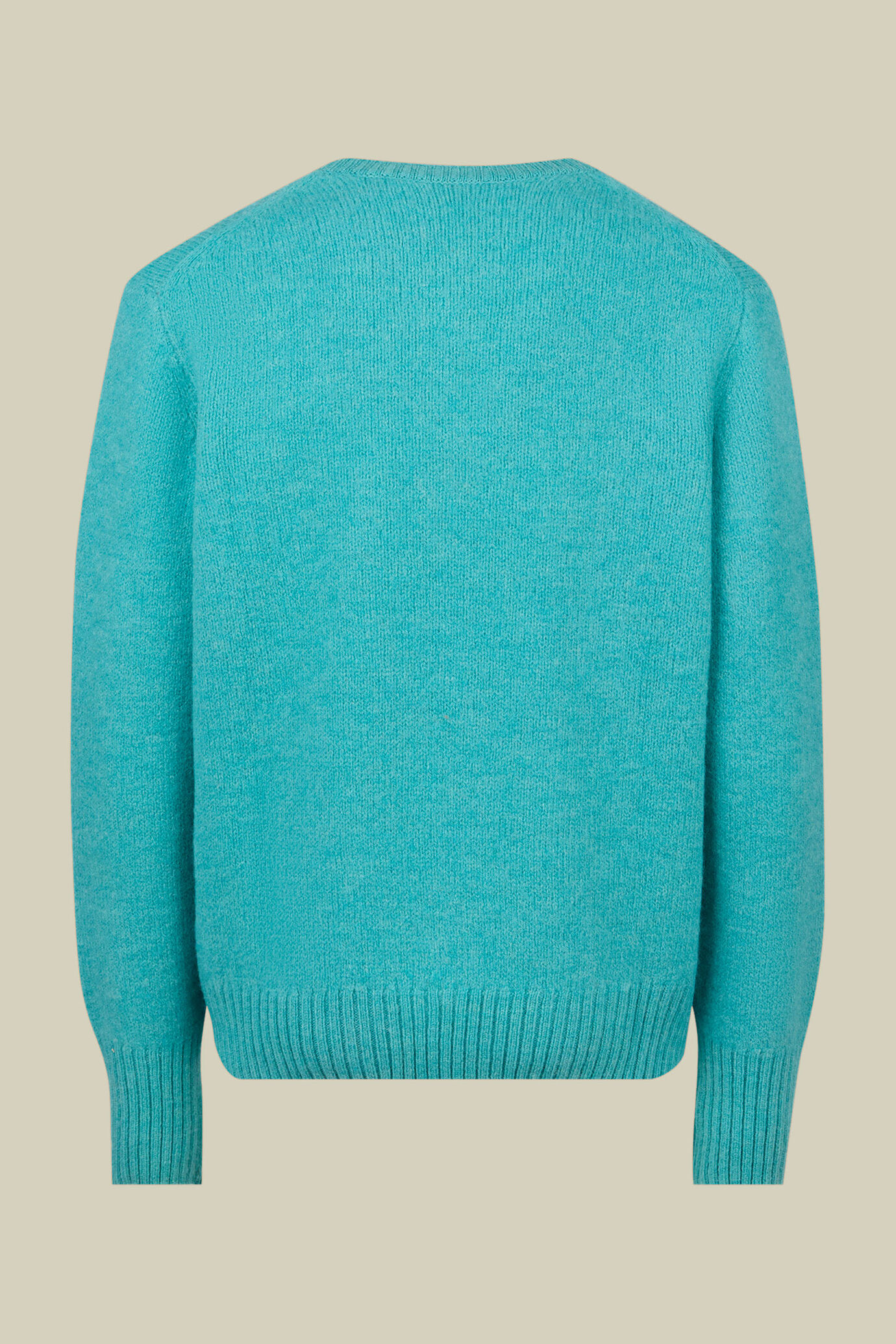 Men's regular fit crew neck jumper in 100% wool image number 5