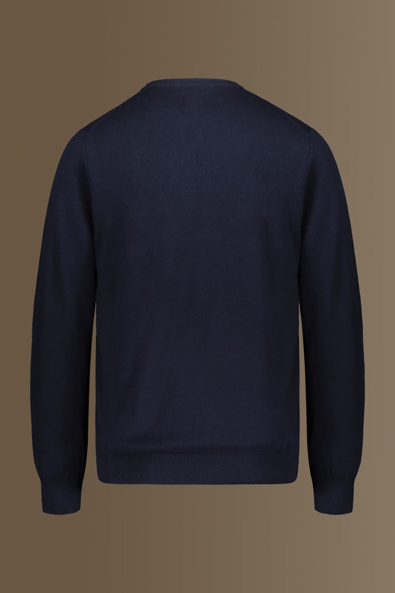 Round neck sweater 100% cotton image number 1