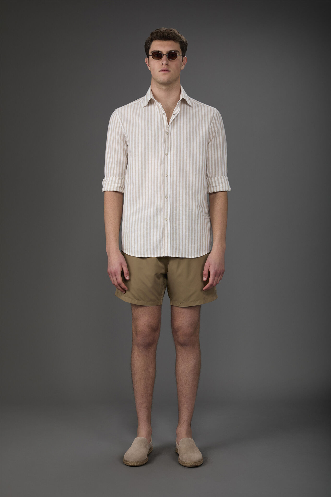 Einfarbige Herren-Badehose image number 0