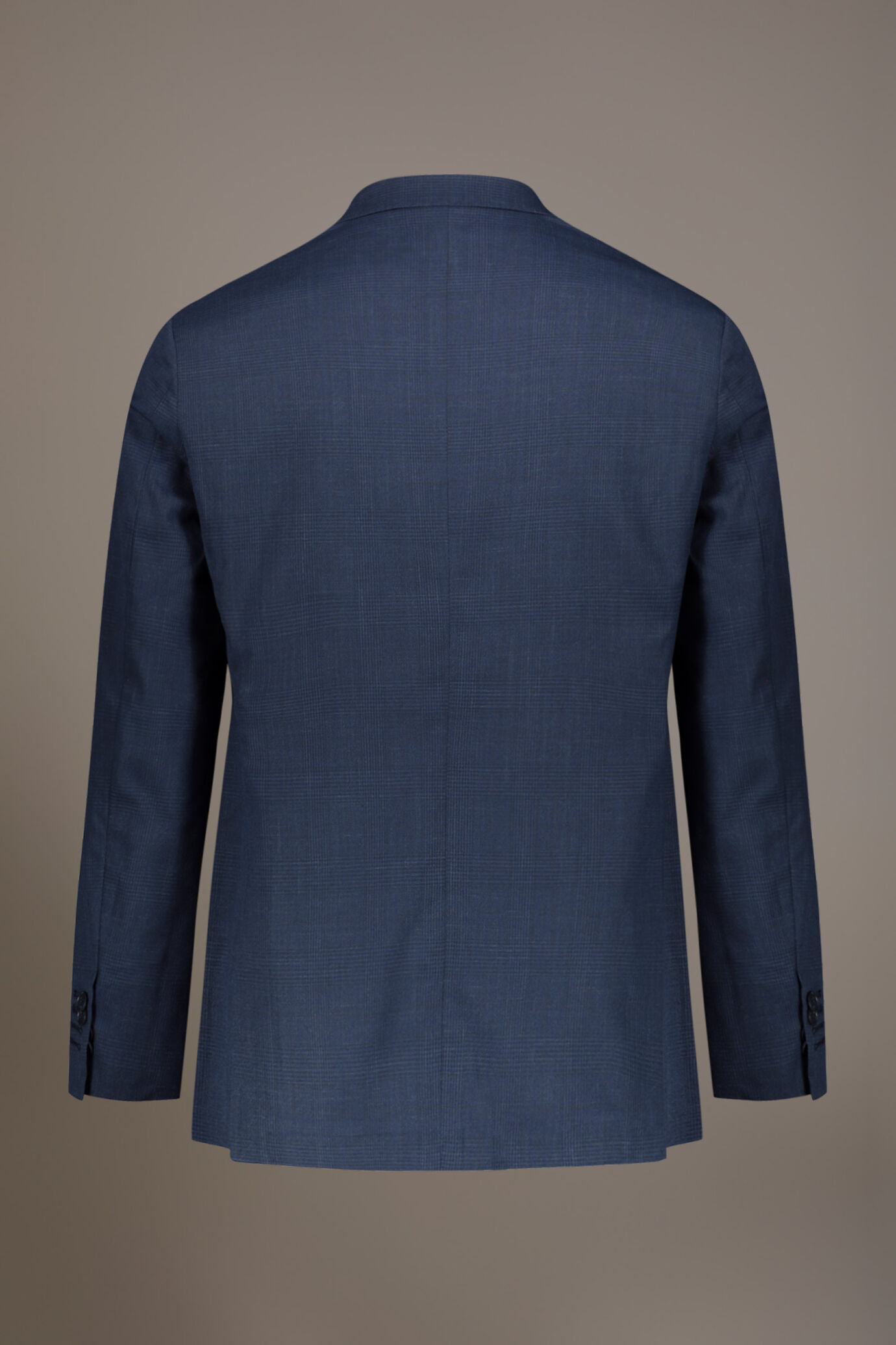 Regular fit single-breasted suit fabric prince of wales design image number 6