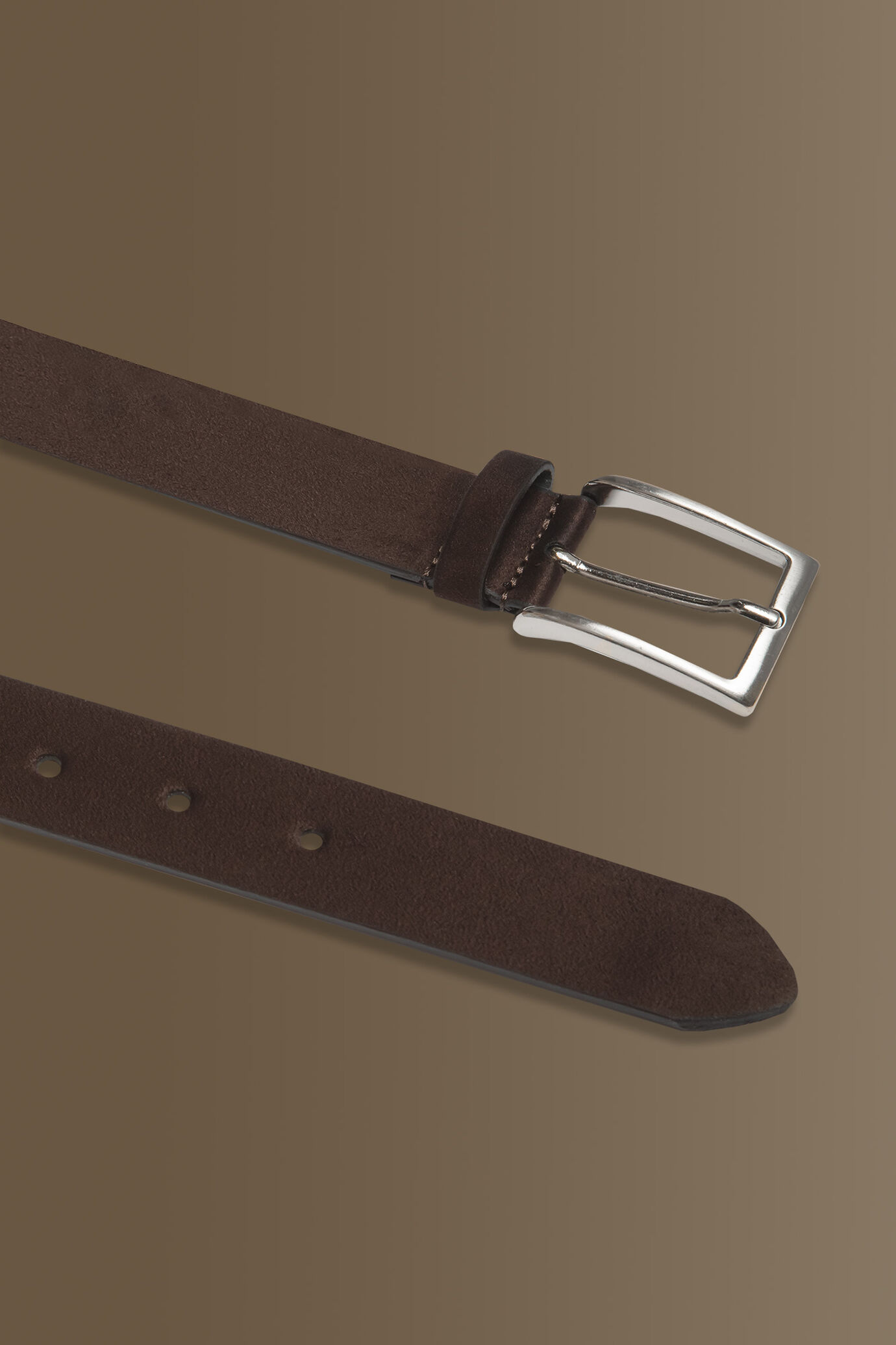 Cintura uomo in suede tinta unita misto pelle image number 1