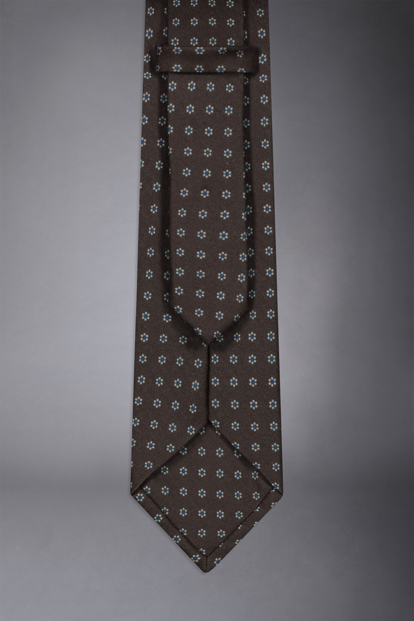 Men's micro pattern wool blend tie image number 1