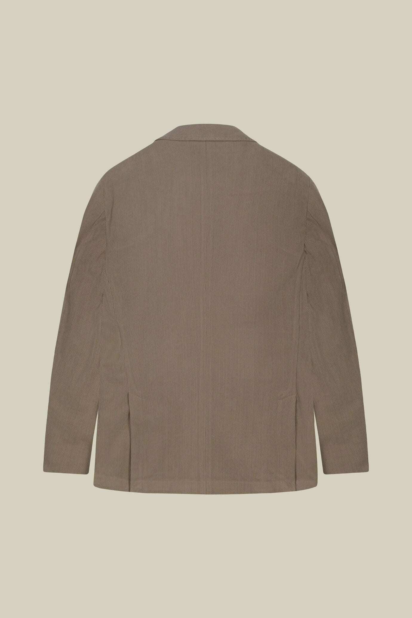 Ungef&uuml;ttertes Herren-Zweireihig-Sakko aus Stoff mit Samtoptik in Regular-Fit image number 5