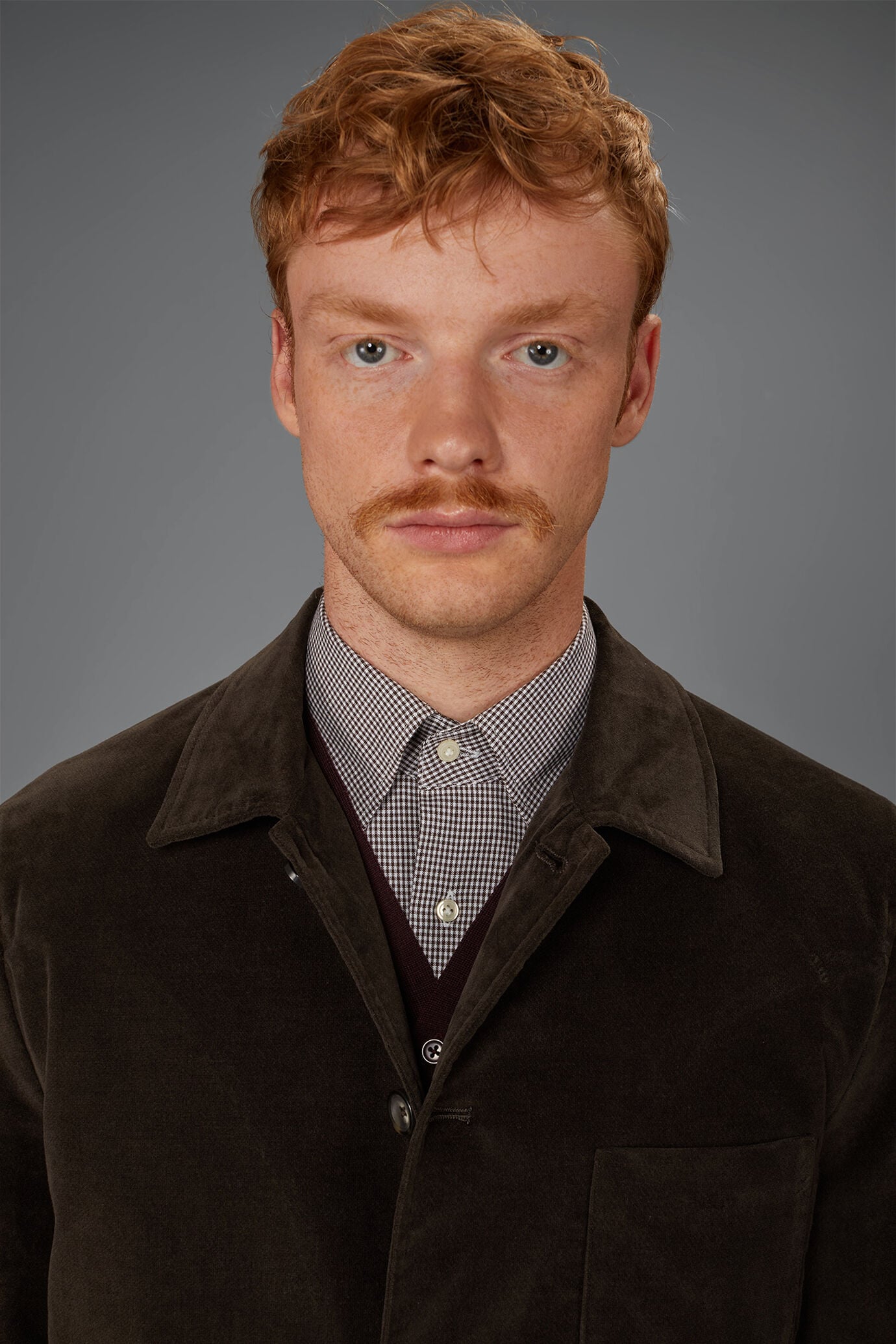 Shacket uomo sfoderata in velluto regular fit image number 2