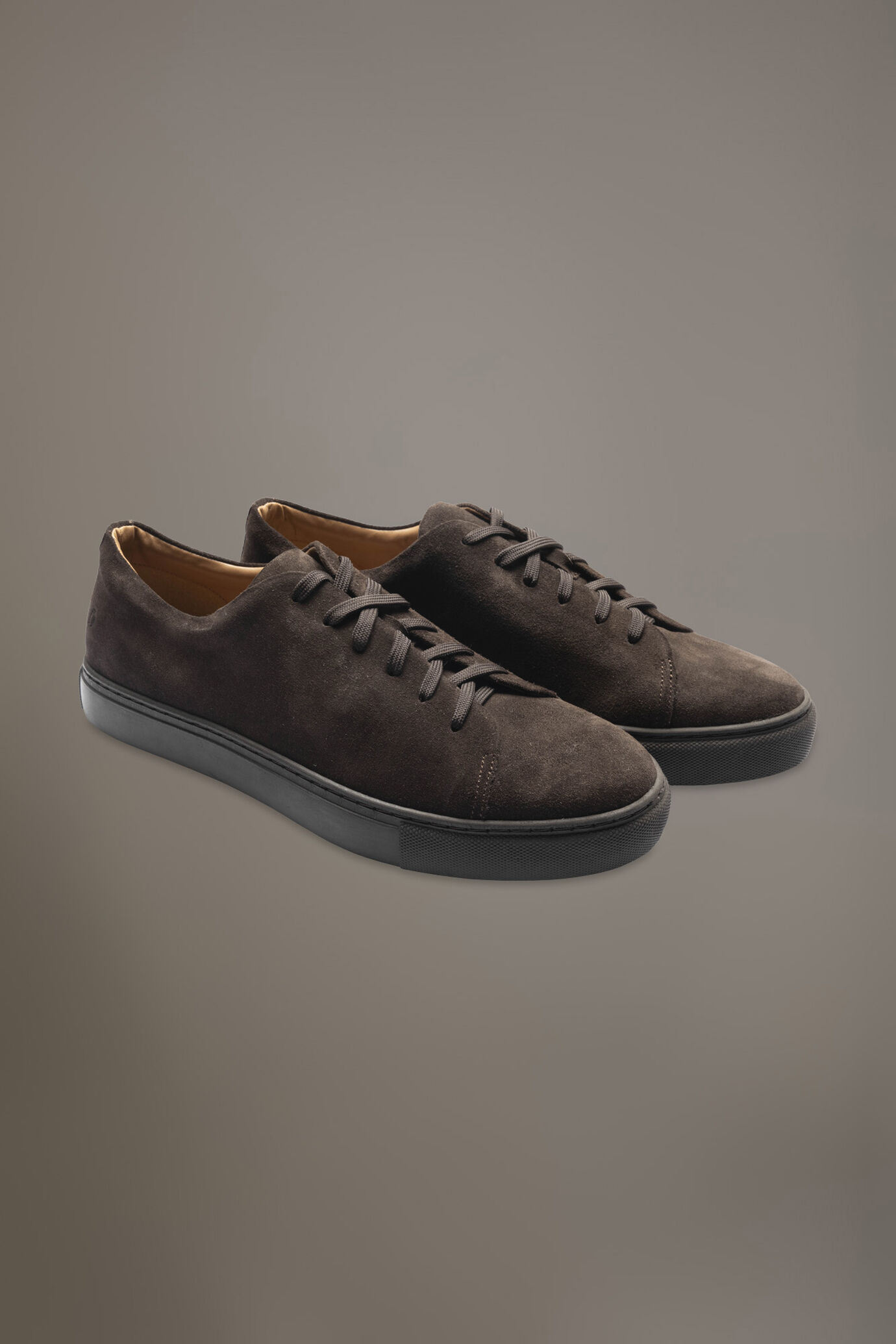 100% suede leather sneakers with rubber sole image number 0