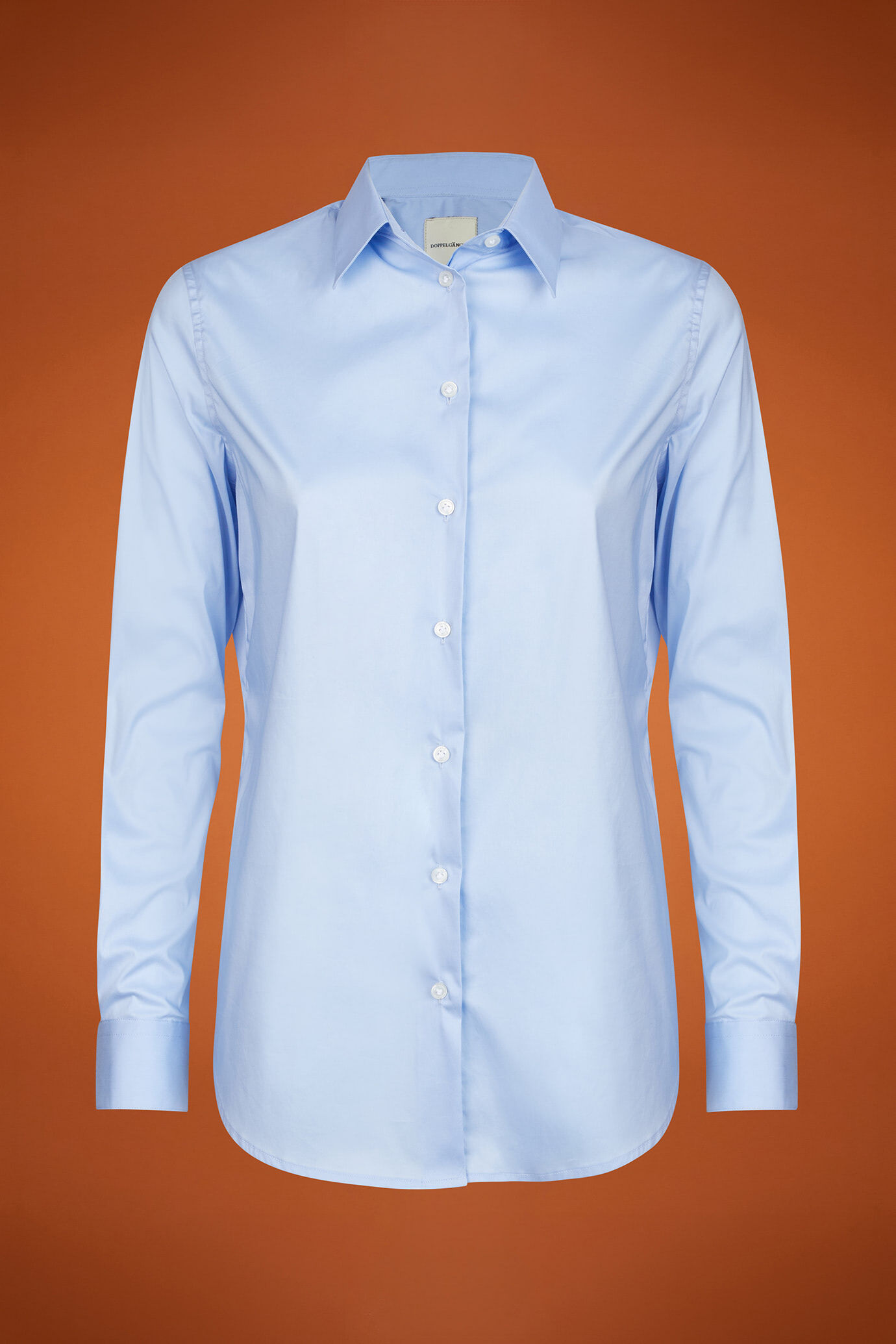 Camicia classica donna tinta unita regular fit image number 5