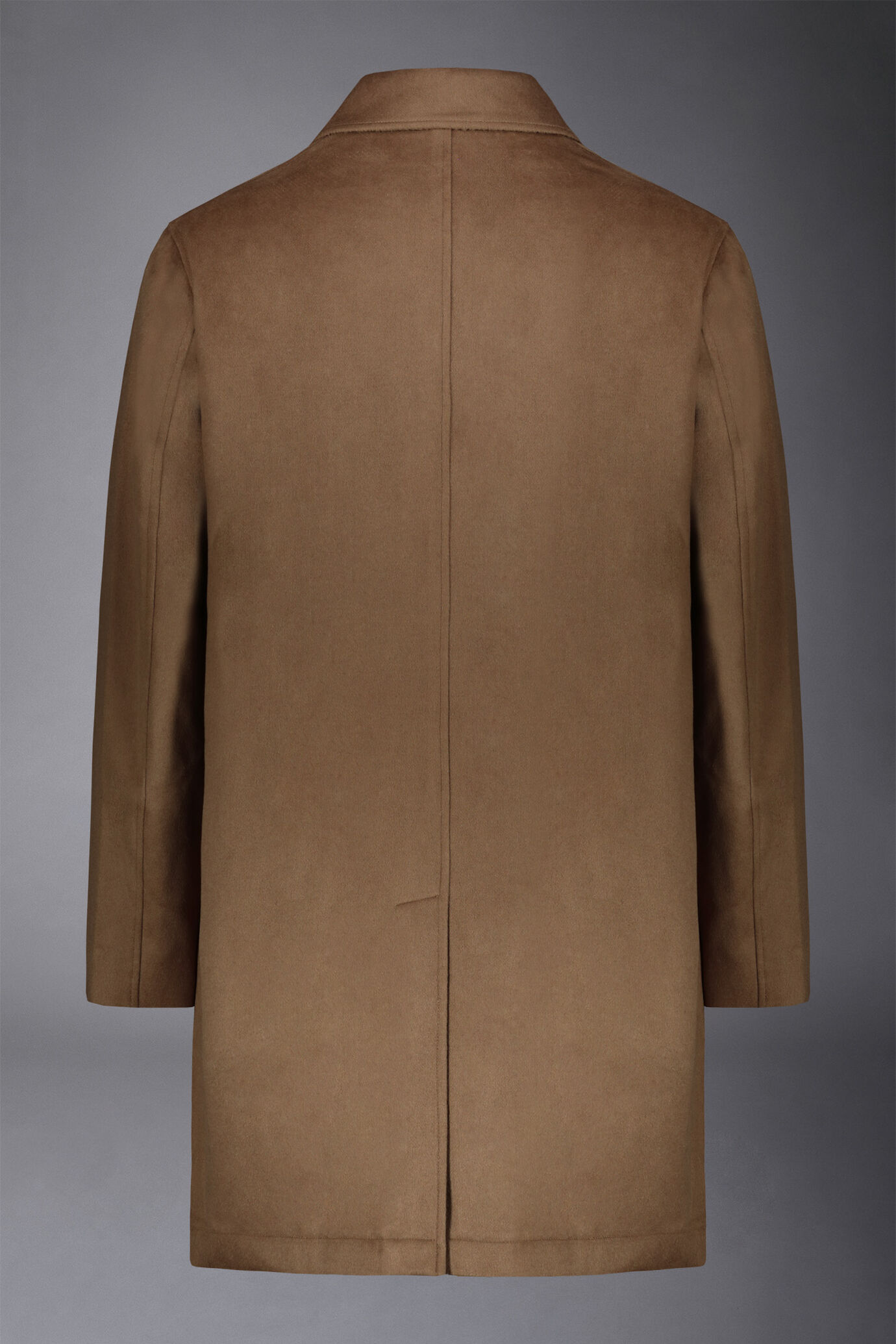 Men's classic single-breasted wool blend coat image number 5