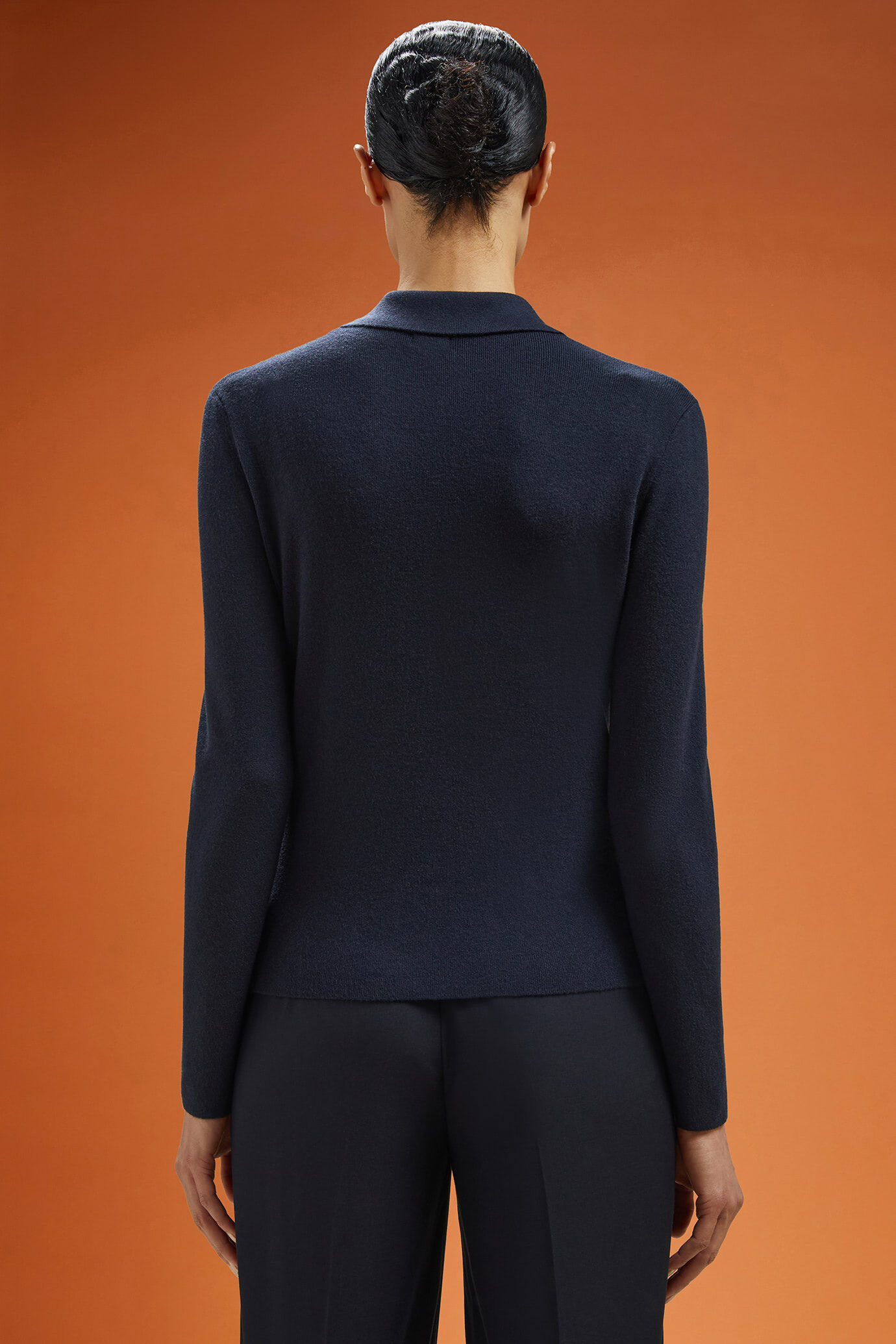 Polo donna a manica lunga regular fit image number 1