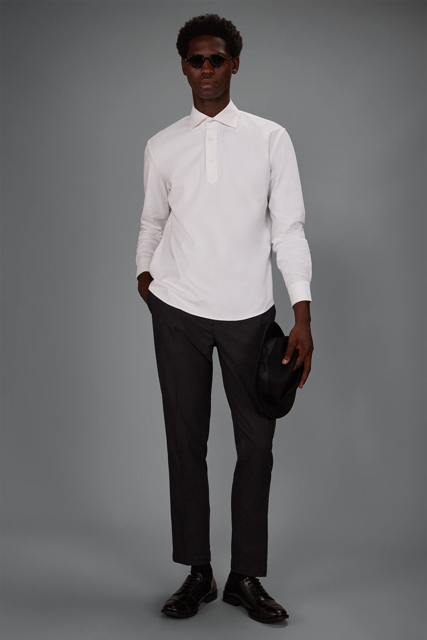 Men&rsquo;s 1000-ribbed velvet shirt