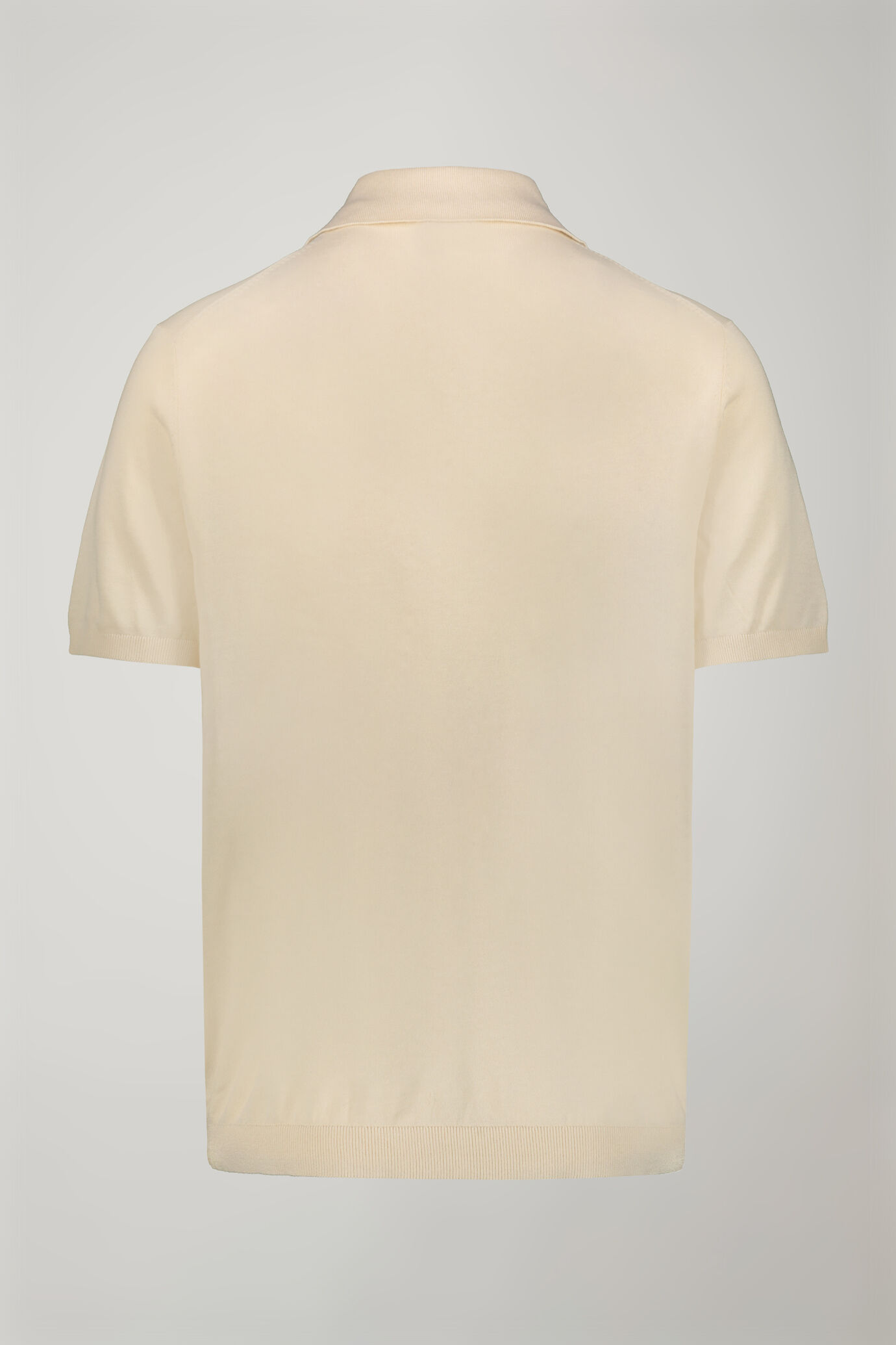 Polo in maglia uomo collo derby 100% cotone con manica corta regular fit image number 5