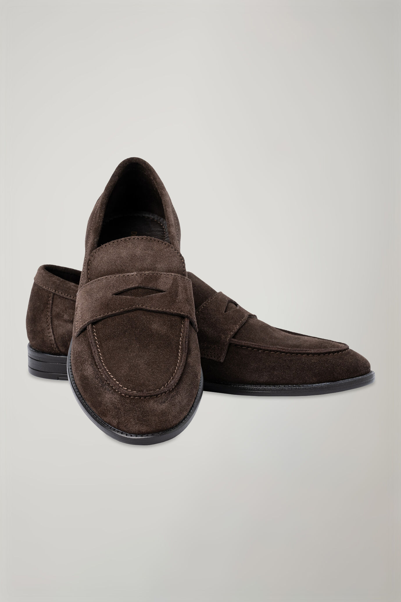 Mocassino uomo in vera pelle scamosciata image number 0