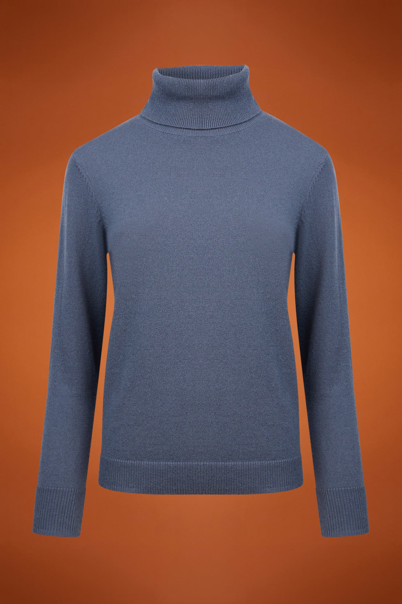 Pull à col roulé pour femme, 100% cachemire, coupe classique