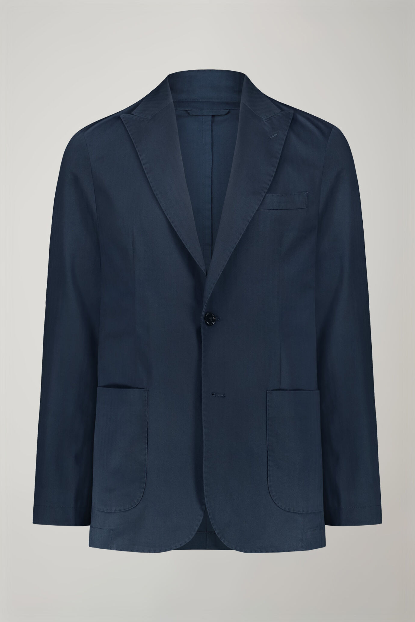 Men's Unlined single-breasted blazer with peak lapels, patch pockets image number 4