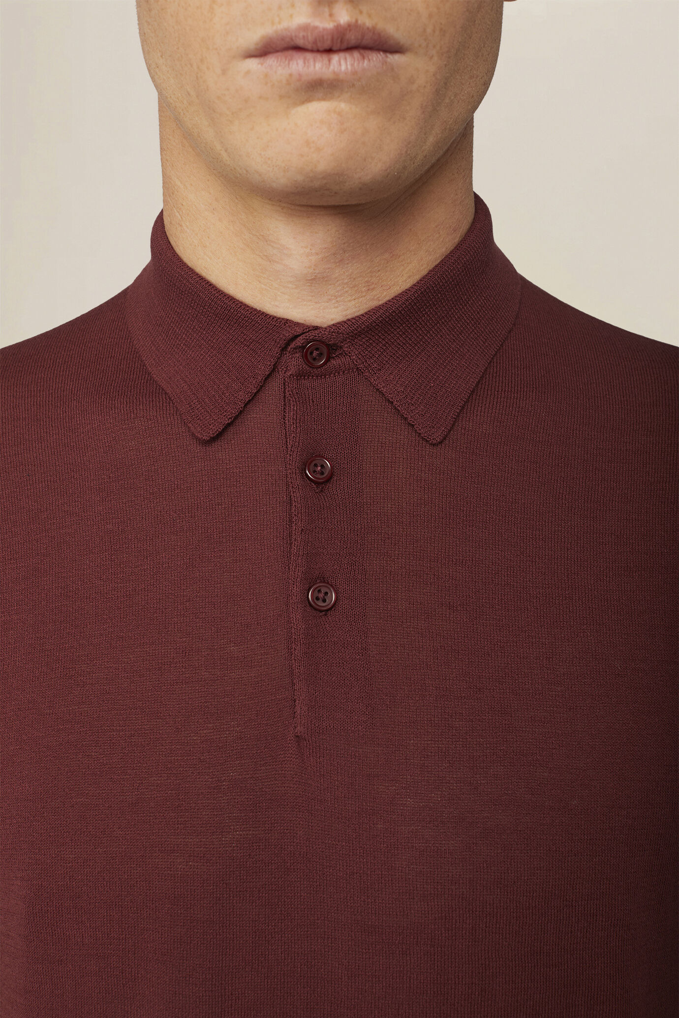 Polo uomo a maglia in 100% cotone regular fit image number 2