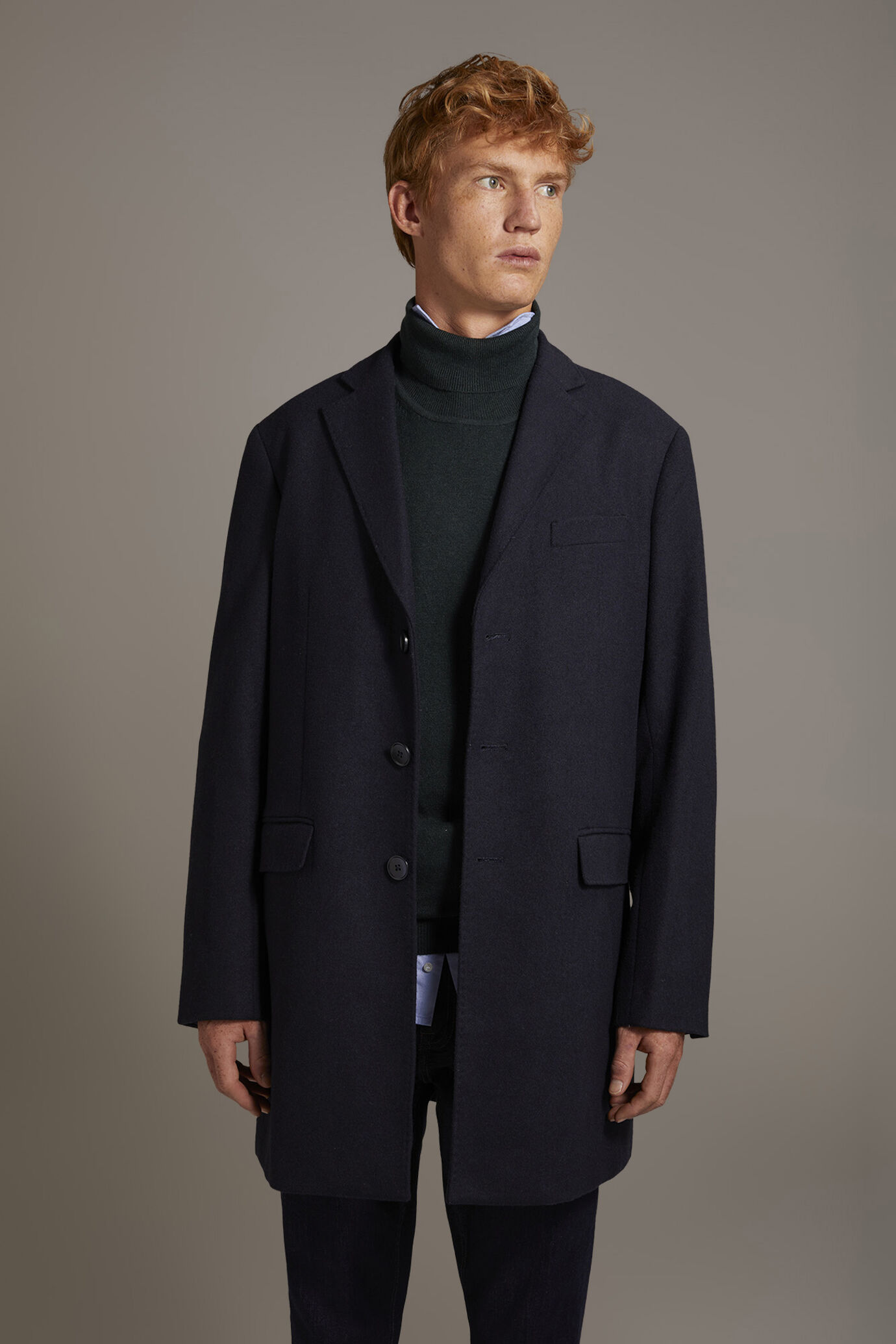 Cappotto classico monopetto misto lana image number 1