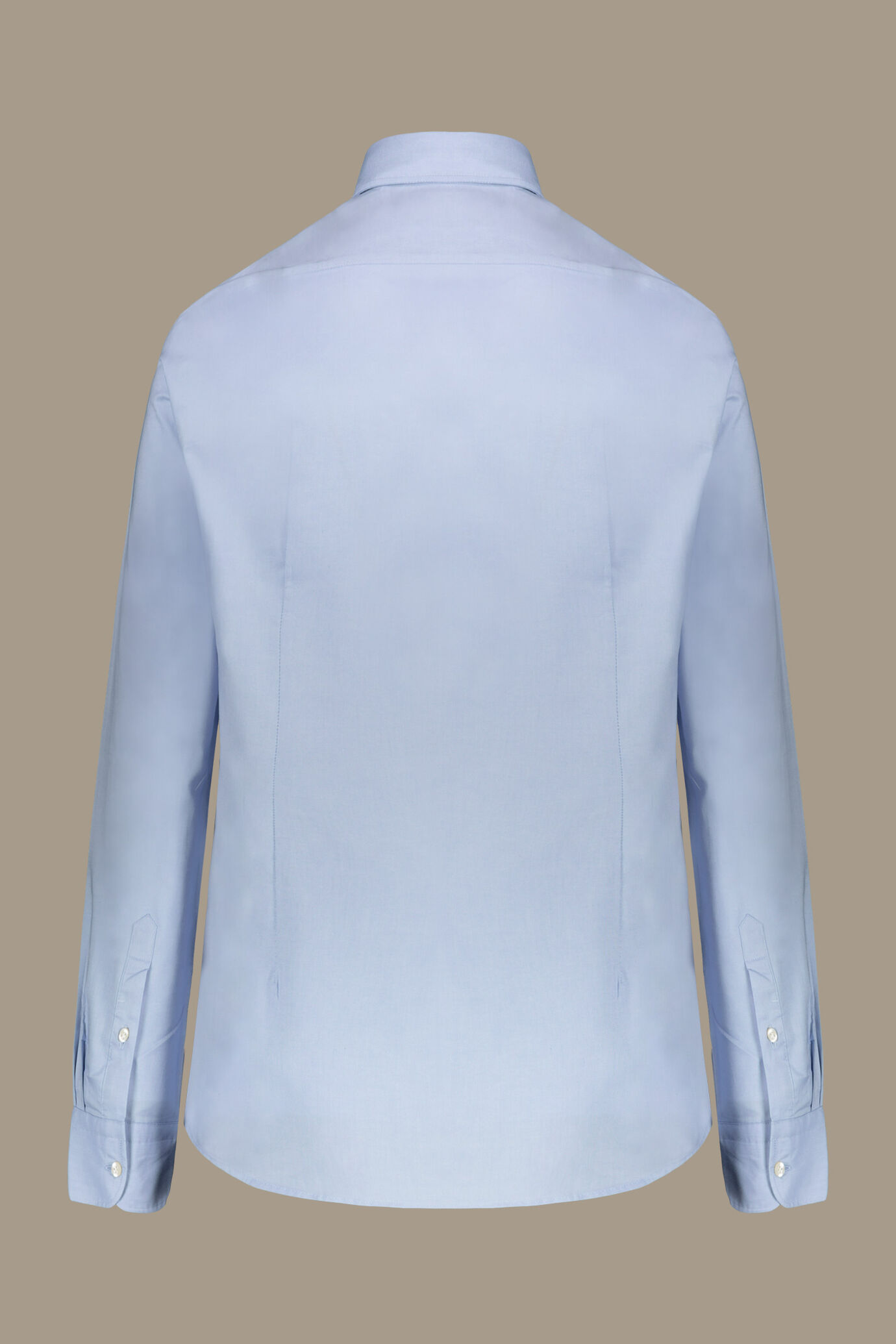 Camicia classica lavata uomo 100% cotone collo francese tessuto pinpoint image number 1